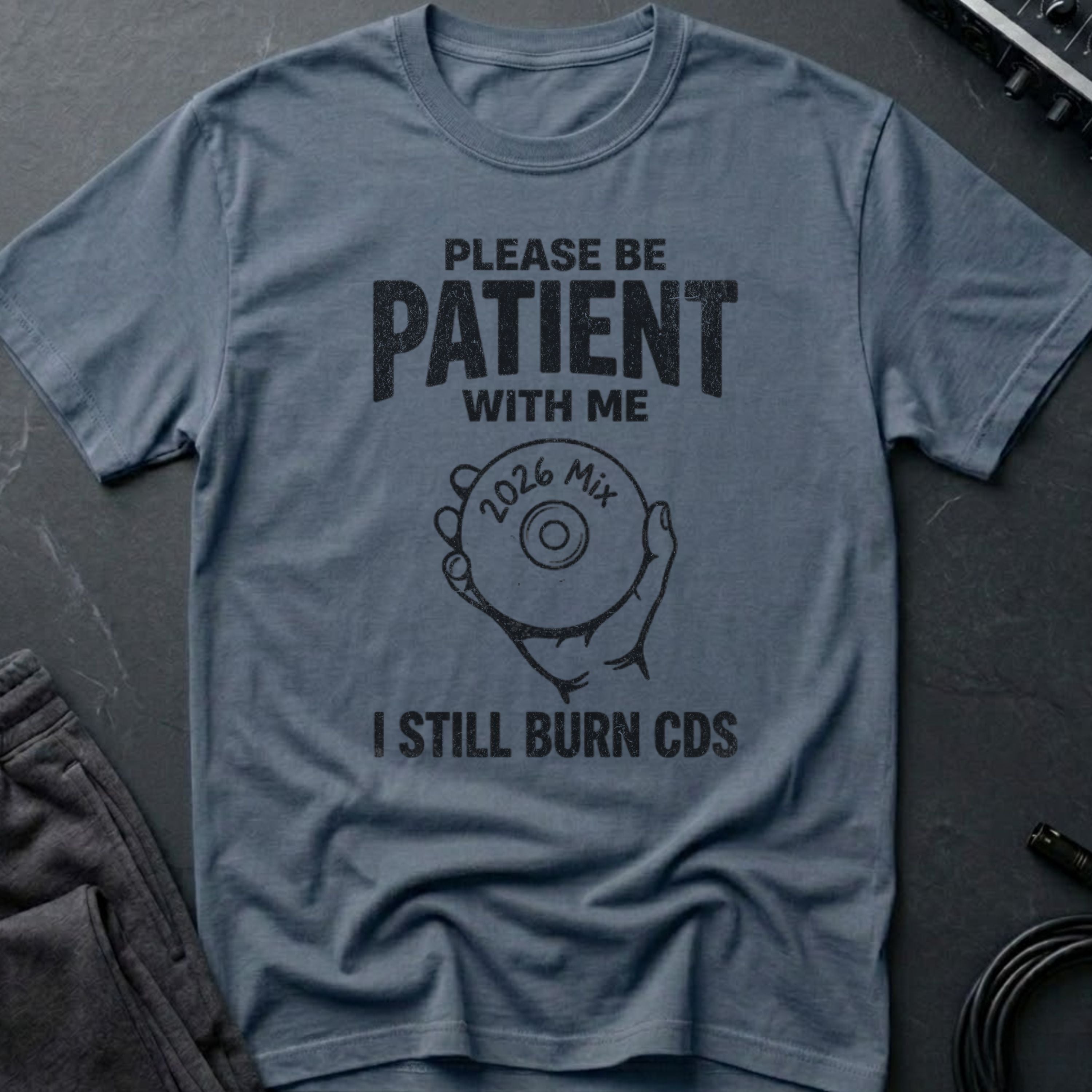 Funny Retro Music CD T-Shirt