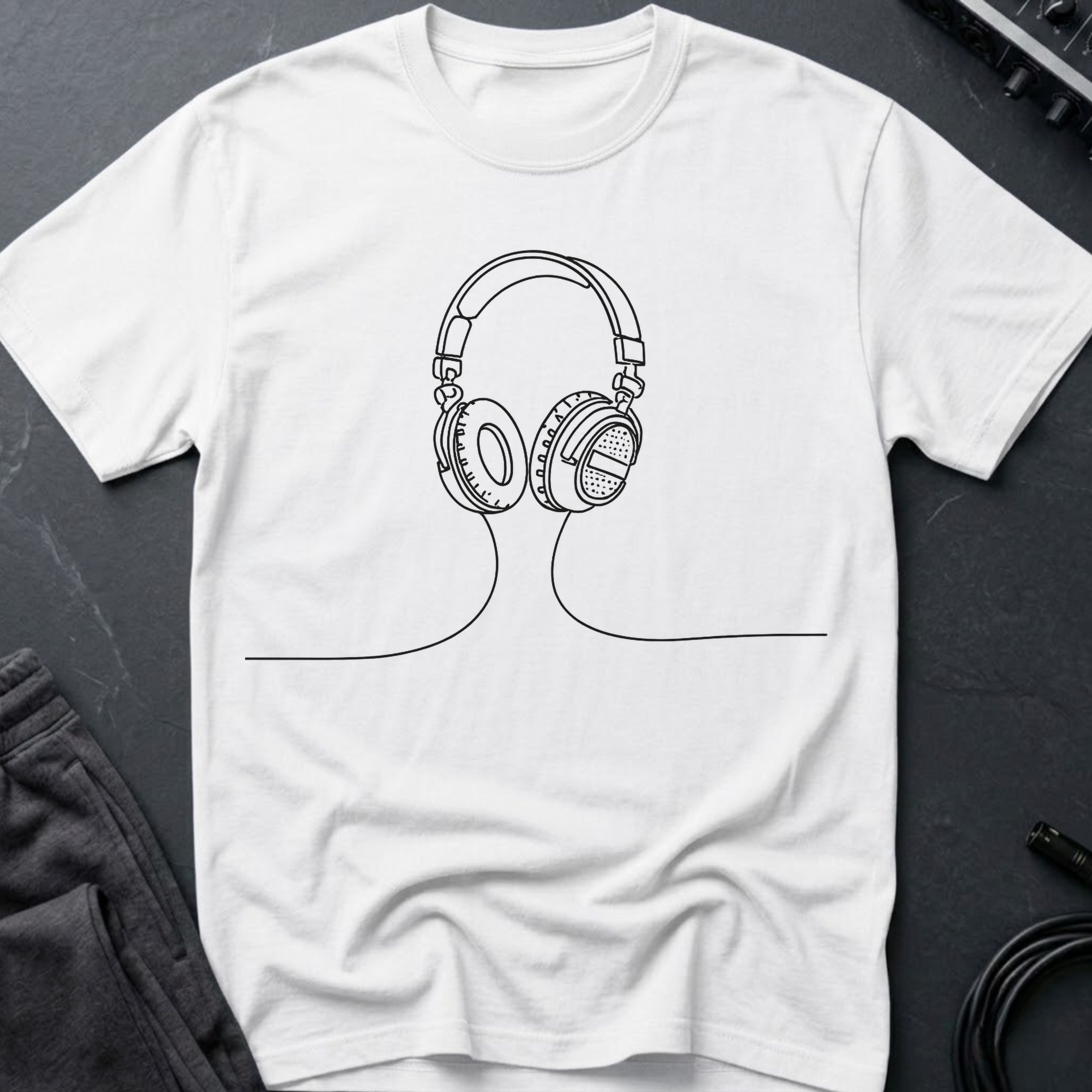 Minimalist Headphones T-Shirt