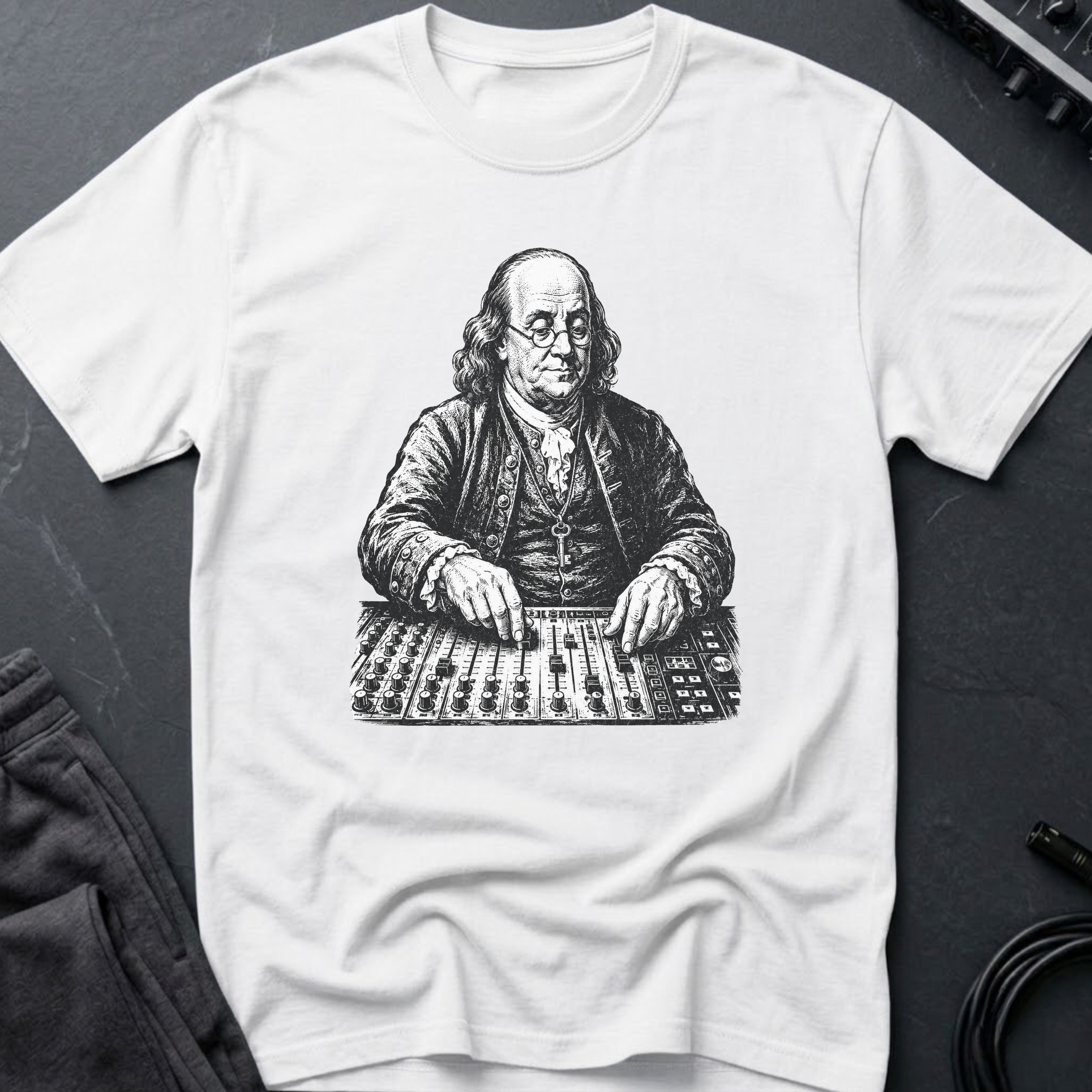 Benjamin Franklin Mixing T-Shirt
