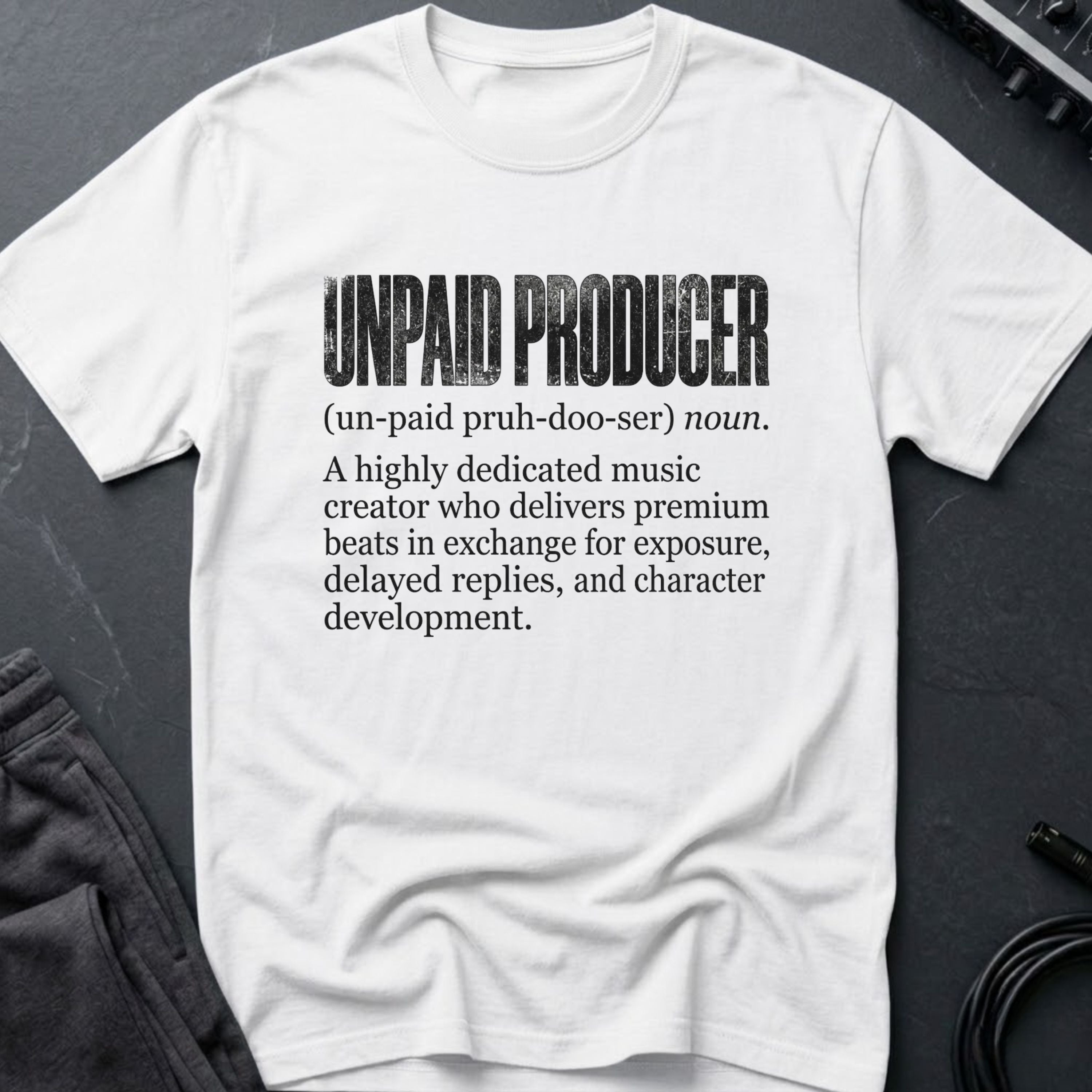 Unpaid Producer Definition T-Shirt