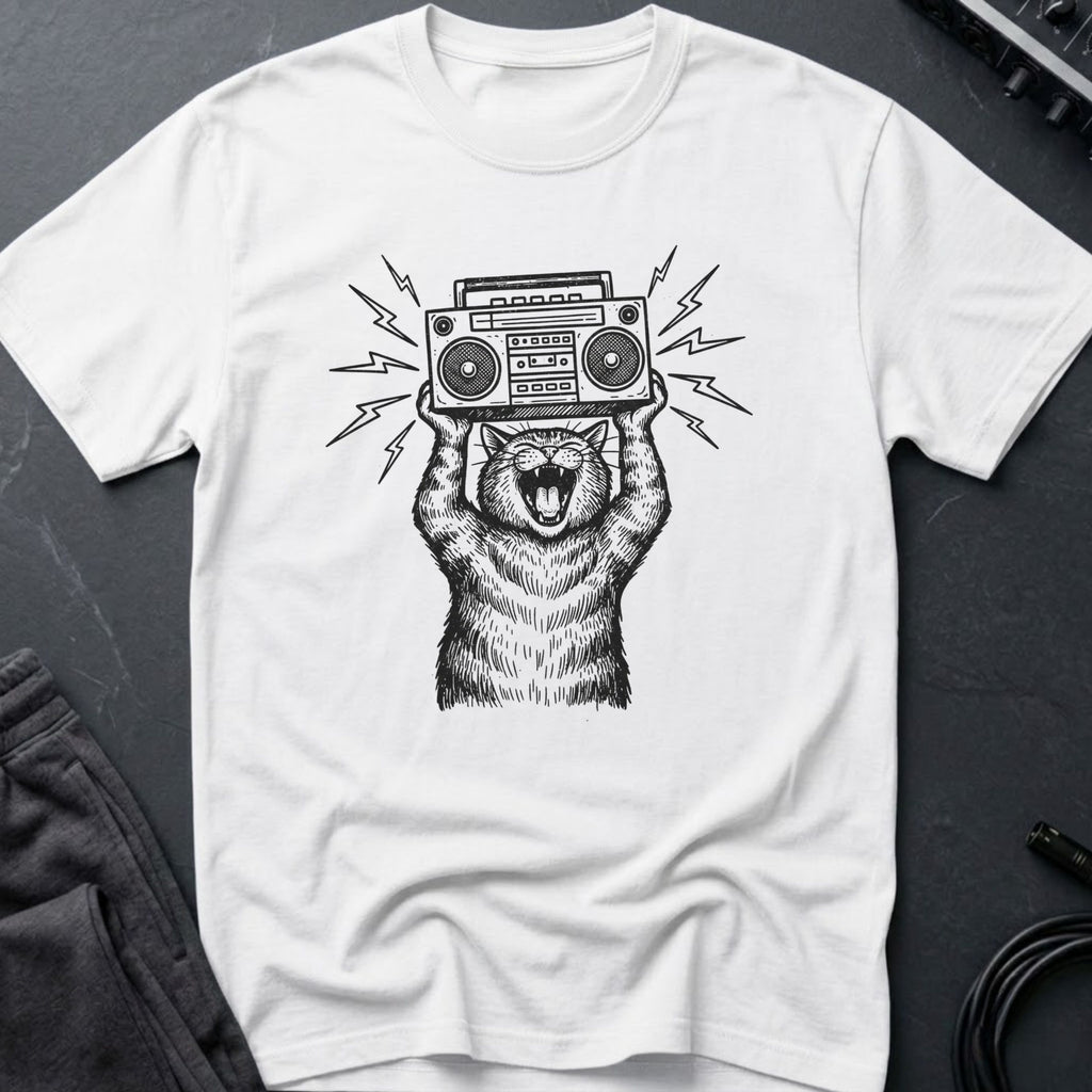 Boombox Cat T-Shirt