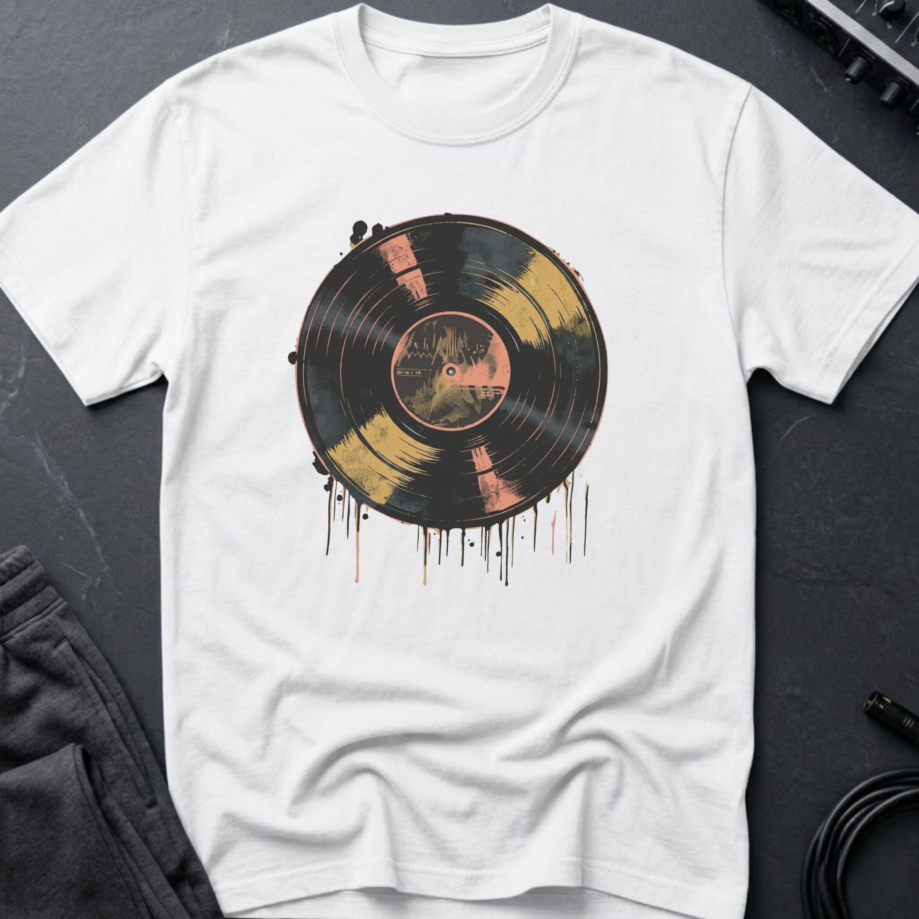 Colorful Vinyl Record T-shirt