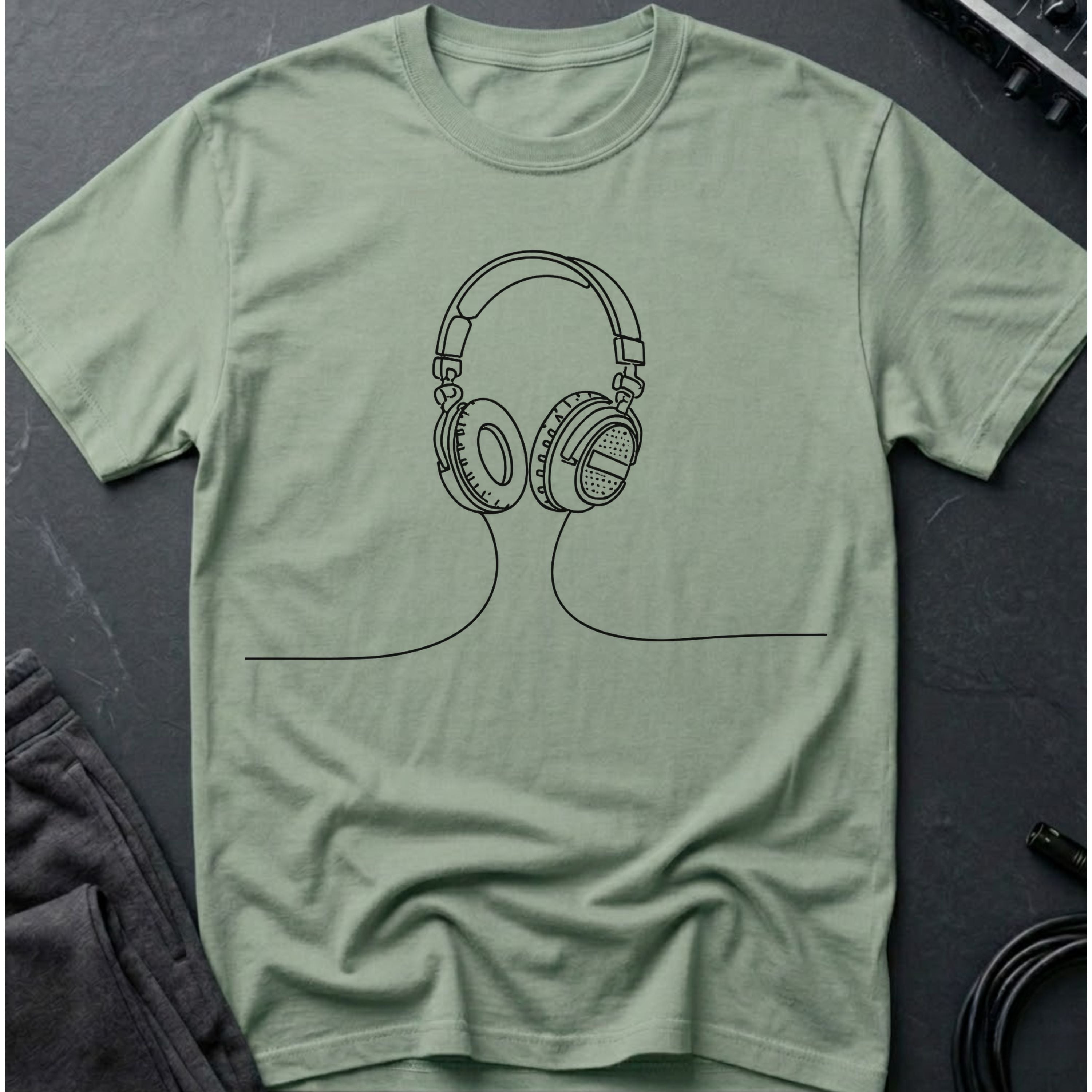 Minimalist Headphones T-Shirt