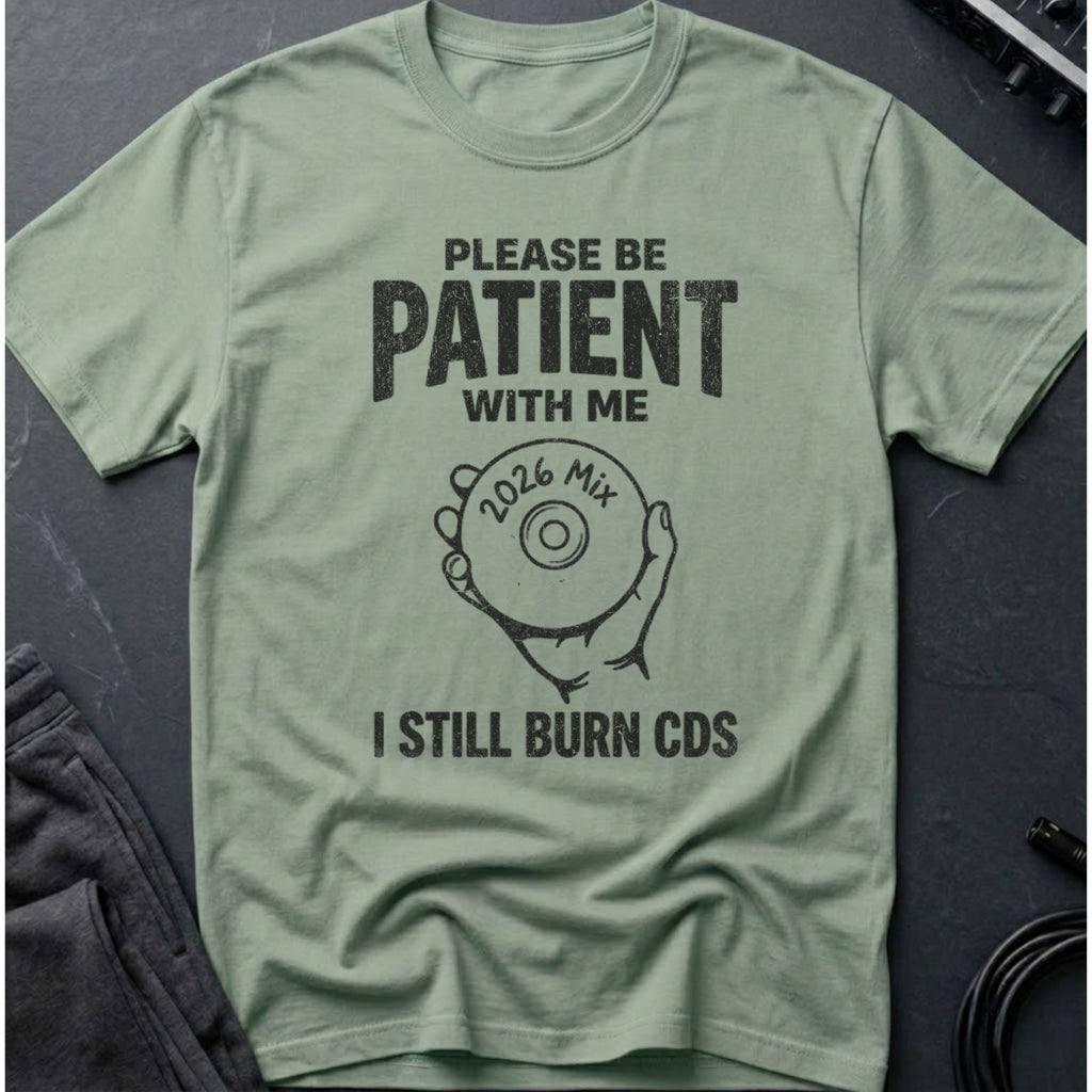 Funny Retro Music CD T-Shirt