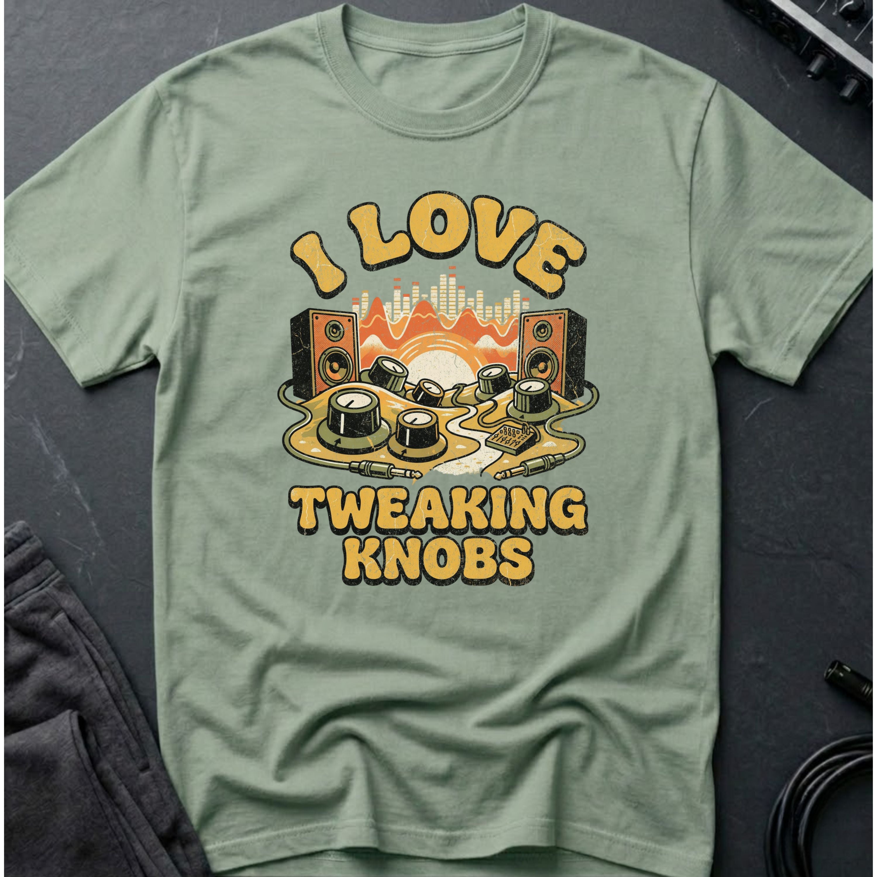 I Love Tweaking Knobs Funny Producer T-Shirt