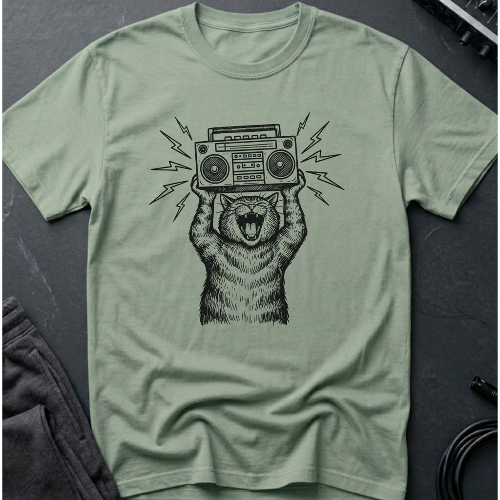 Boombox Cat T-Shirt