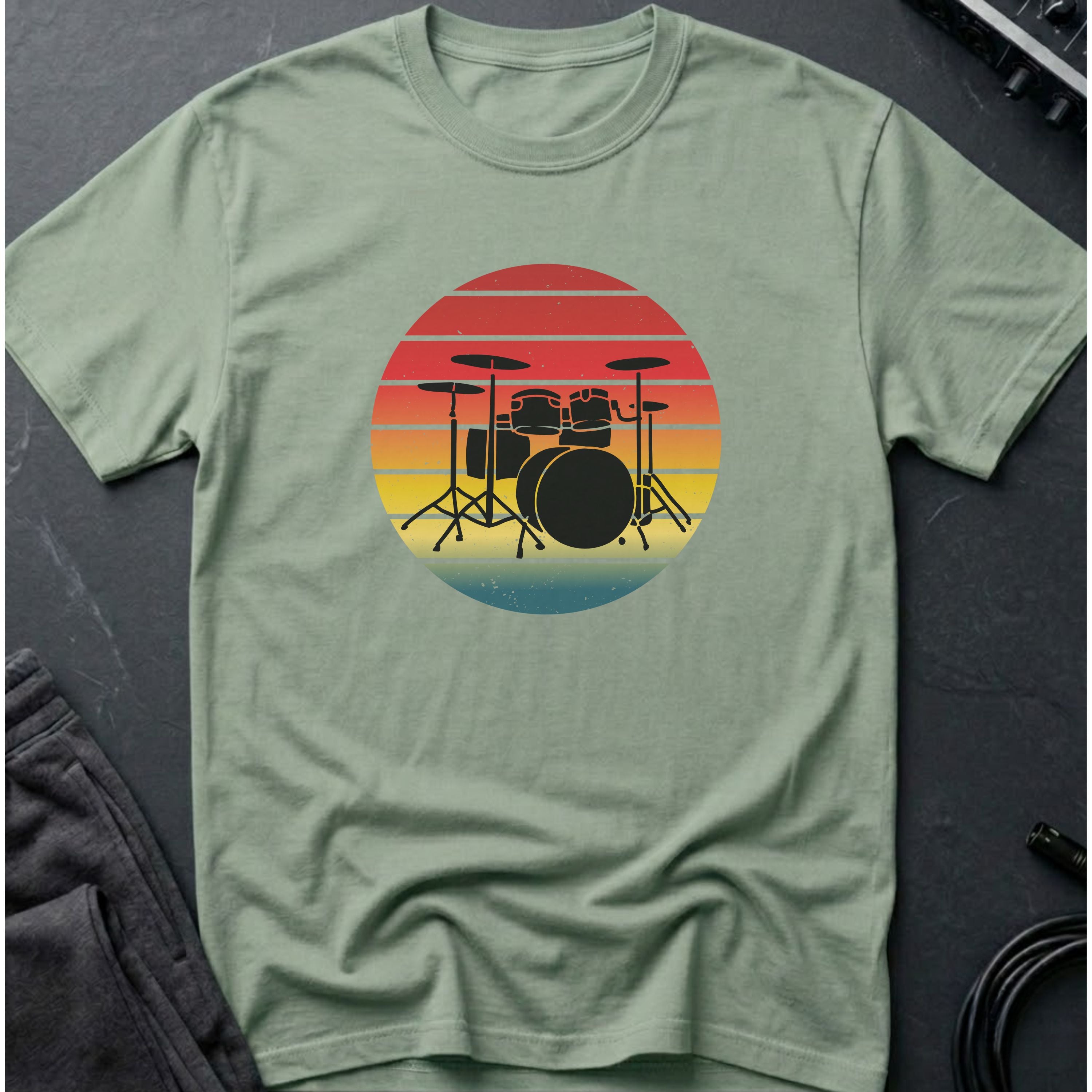 Retro Drum Set T-Shirt