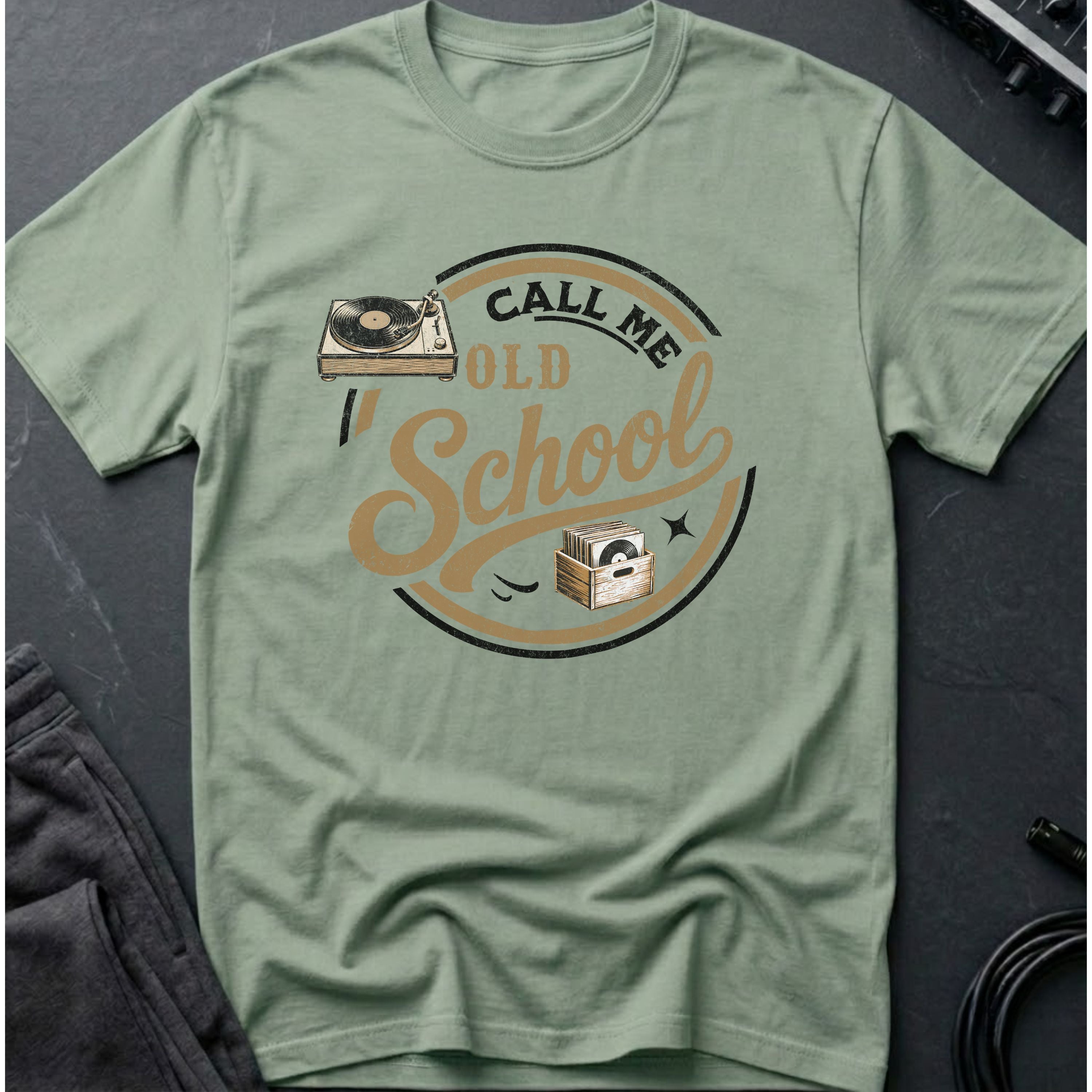 Call Me Old School Vinyl Lover T-Shirt