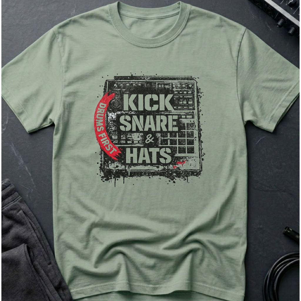 Kick, Snare & Hats Drum Machine T-Shirt