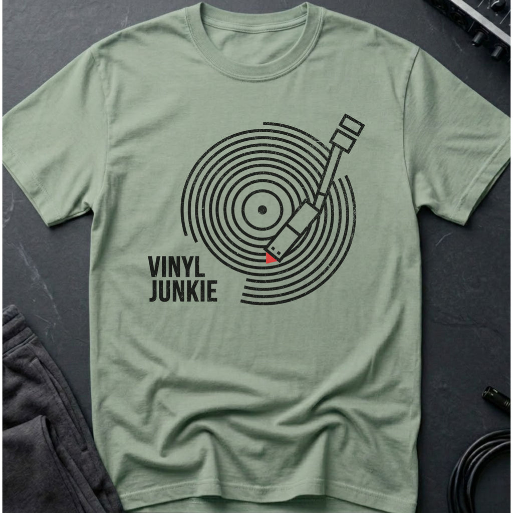Vinyl Junkie B&W T-Shirt