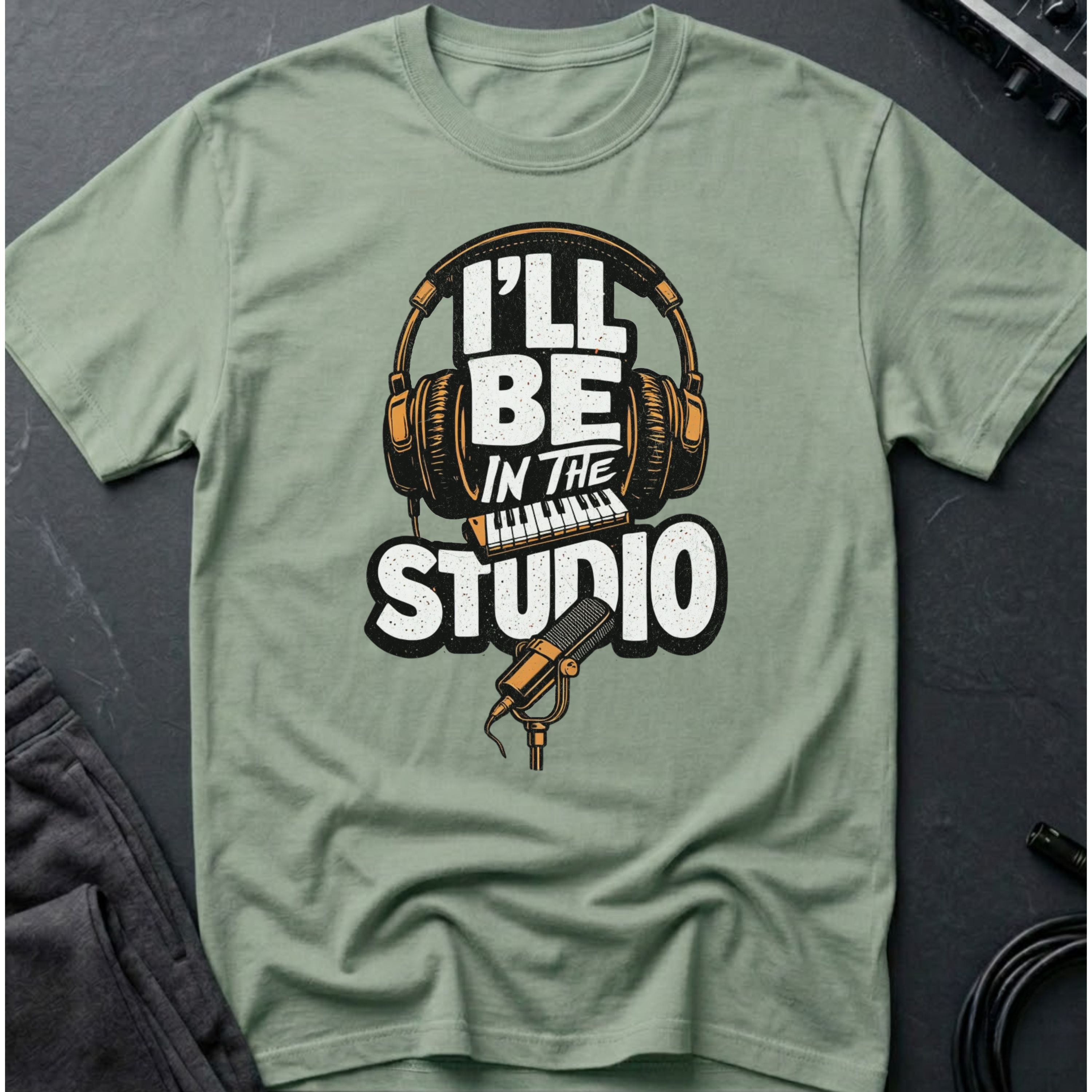 I'll Be In The Studio Orange T-Shirt