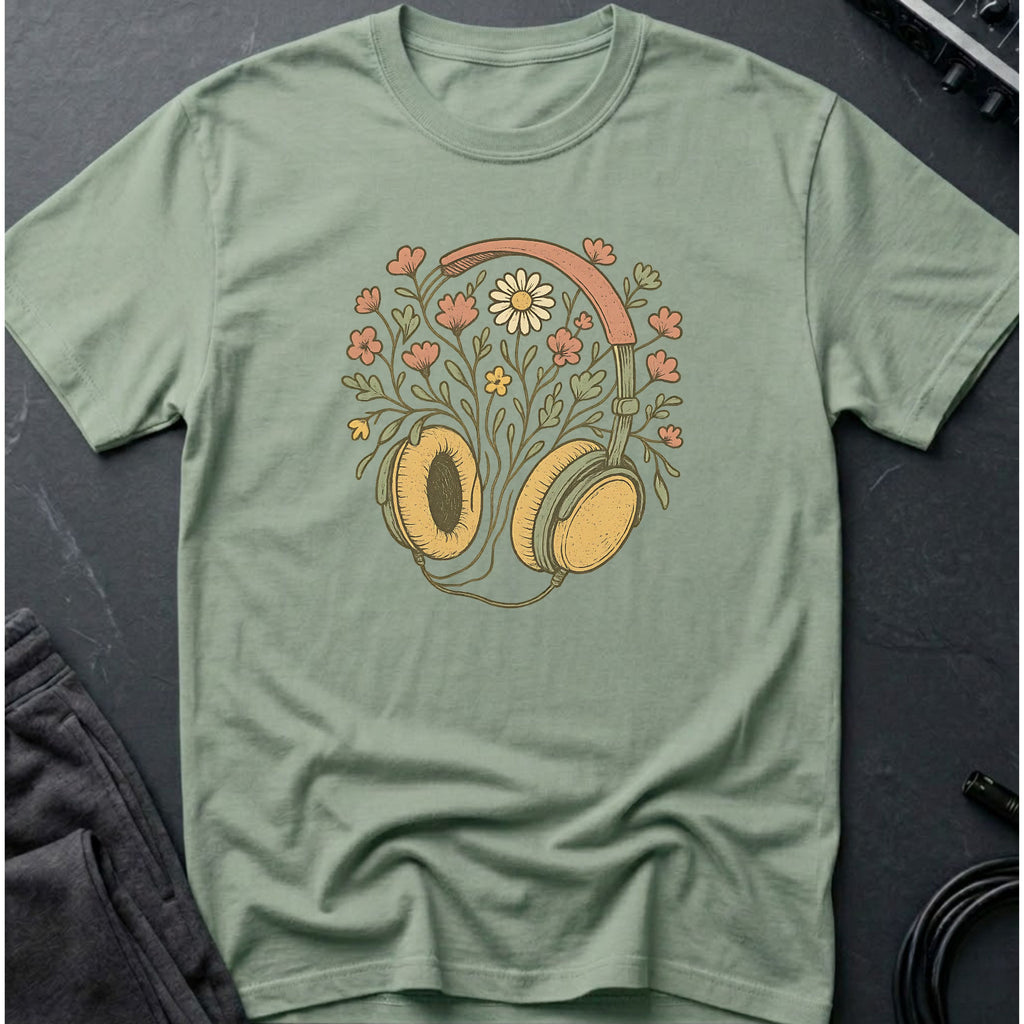 Wildflower Headphones T-Shirt
