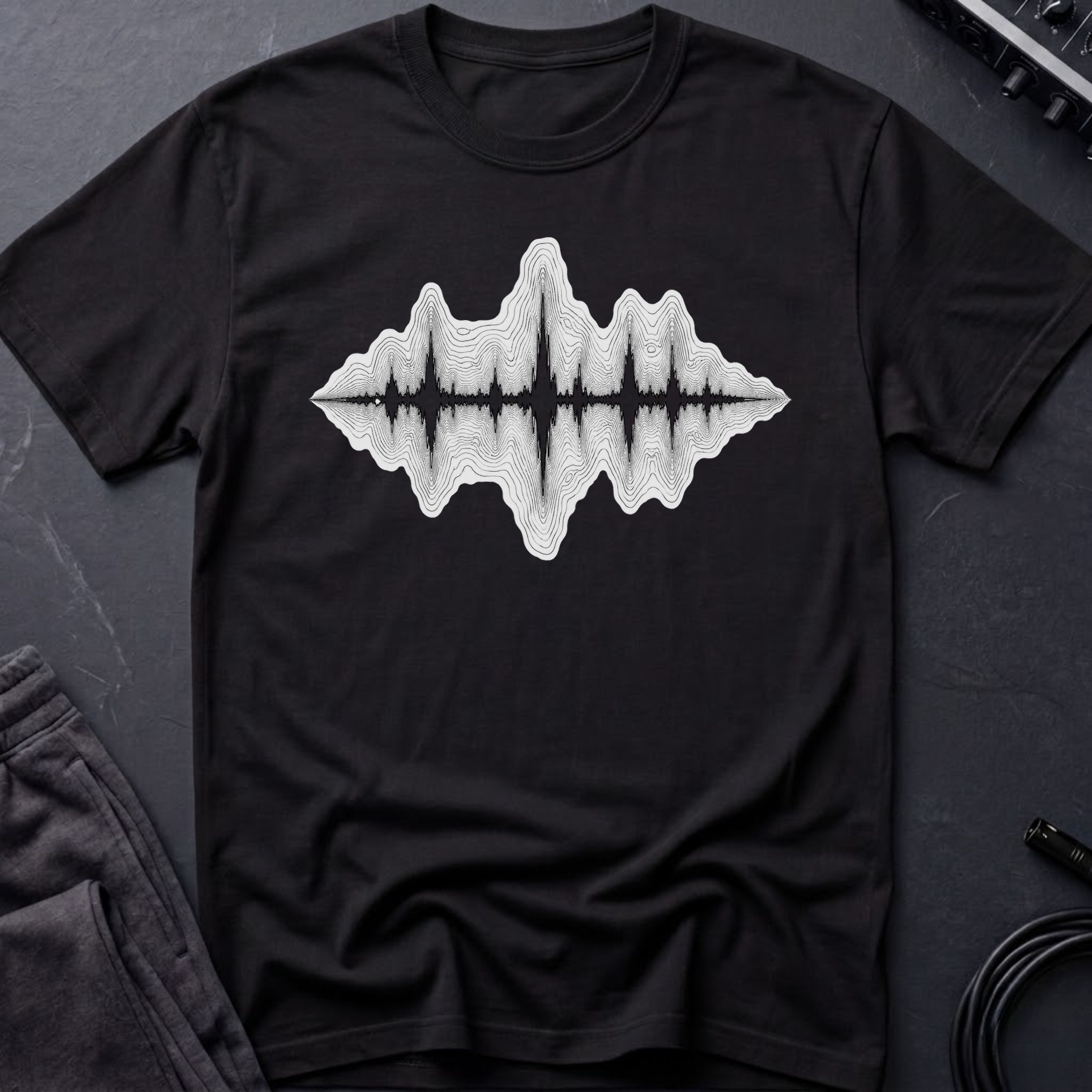 Topographic Soundwave T-Shirt