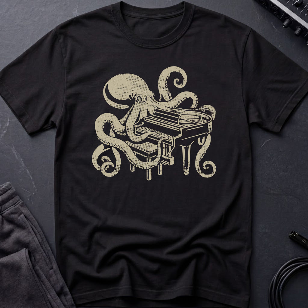 Piano Octopus T-Shirt