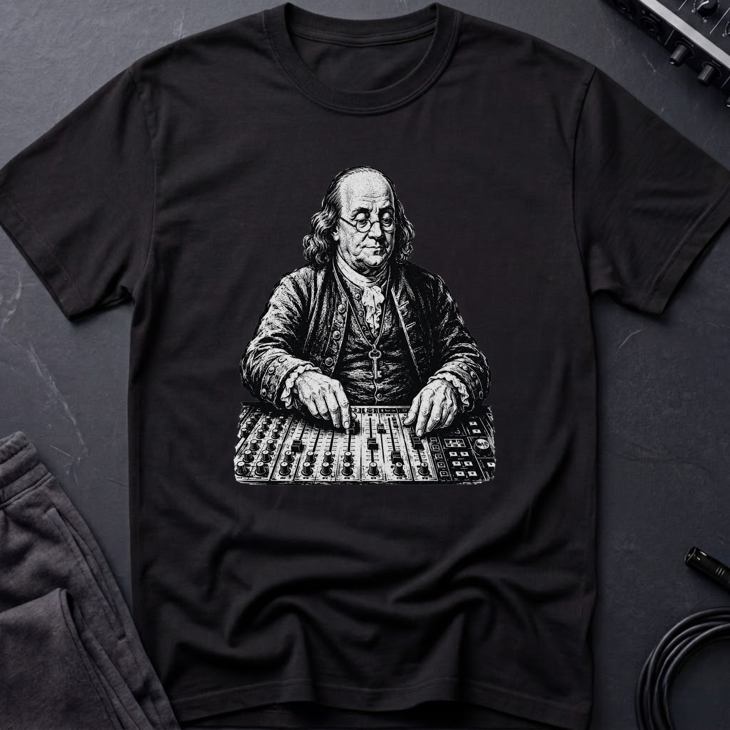 Benjamin Franklin Mixing T-Shirt