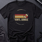 Vinyl Junkie Circular Retro T-Shirt