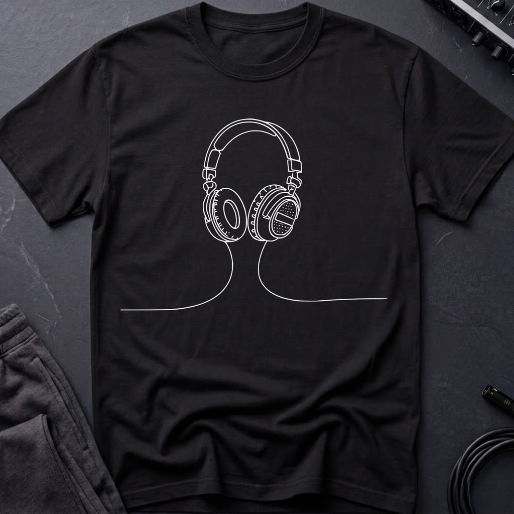 Minimalist Headphones T-Shirt