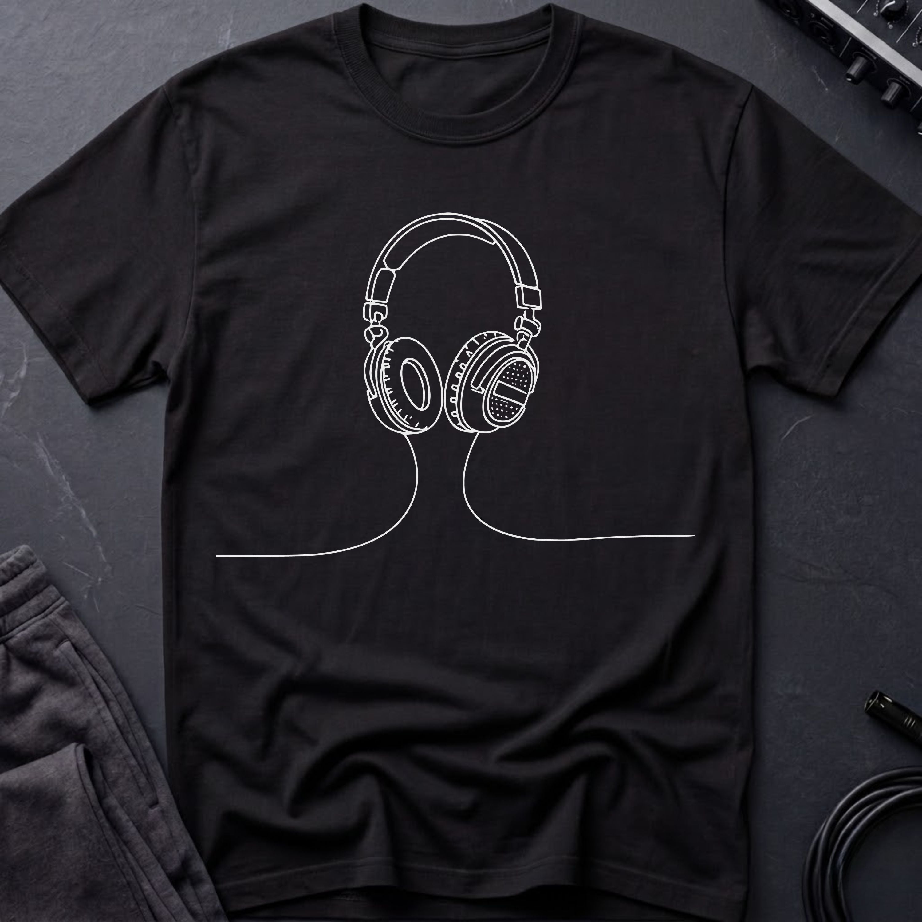 Minimalist Headphones T-Shirt