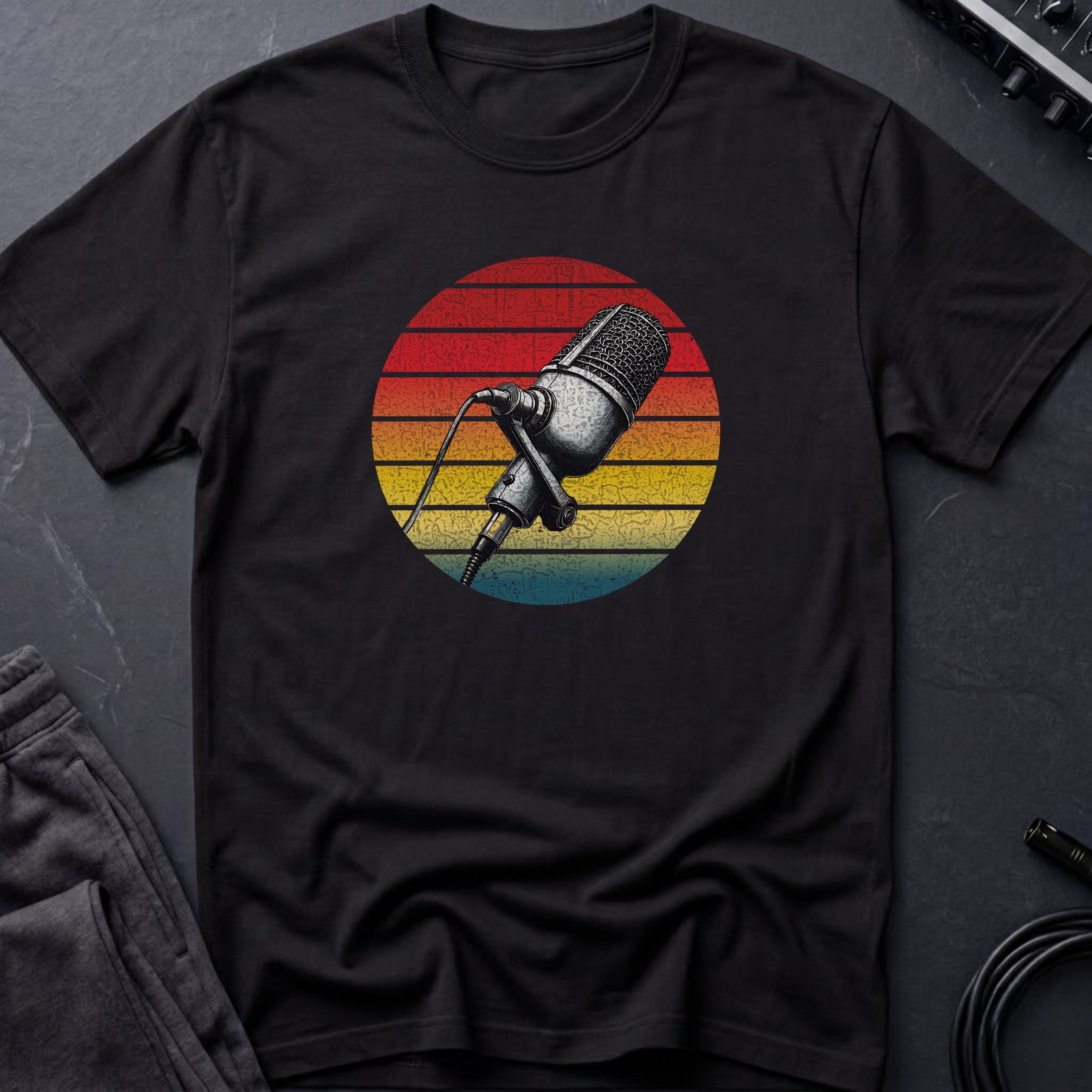 Retro Microphone T-Shirt