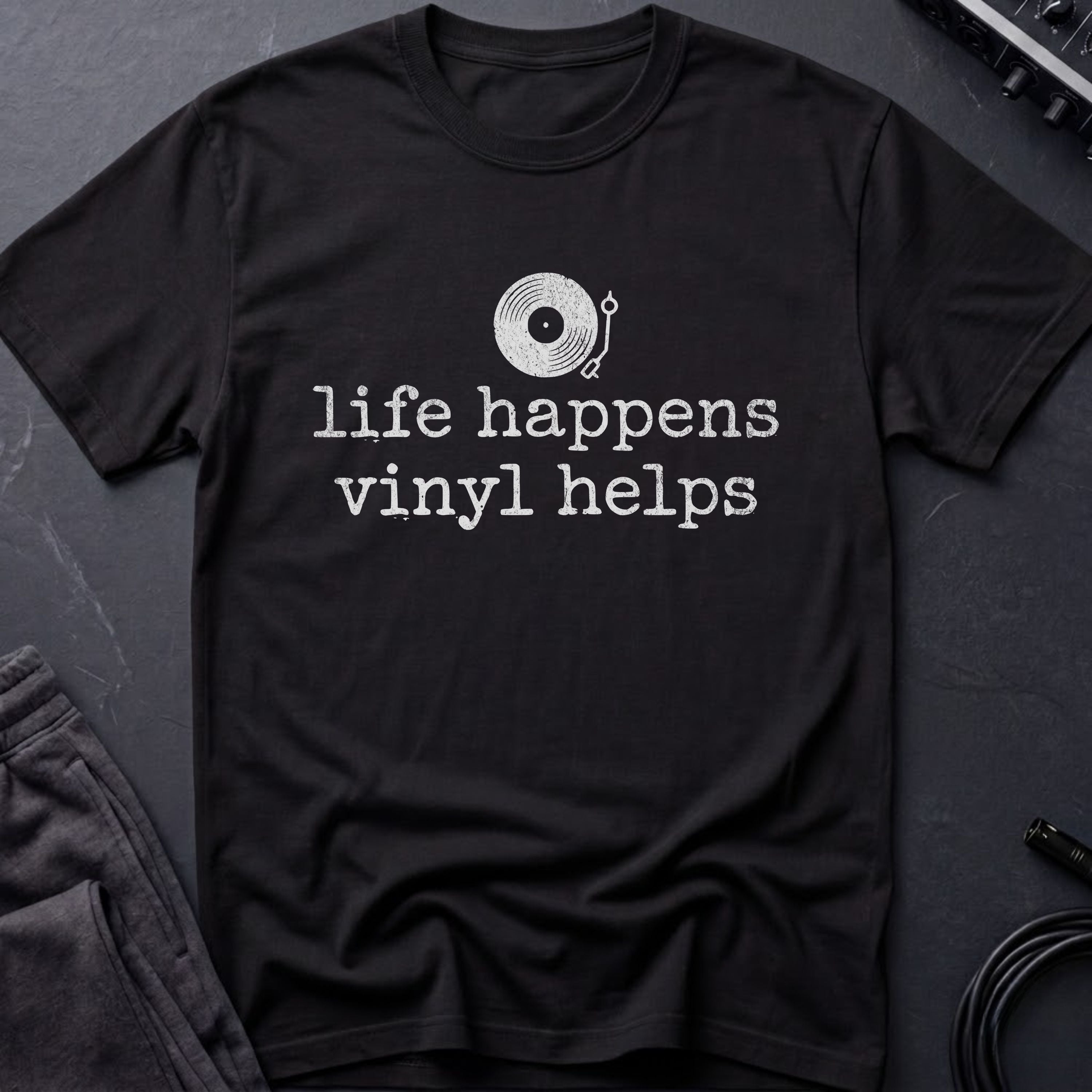 Life Happens Vinyl Helps T-Shirt