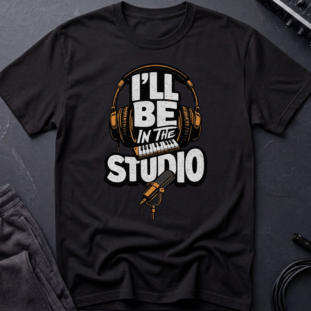 I'll Be In The Studio Orange T-Shirt