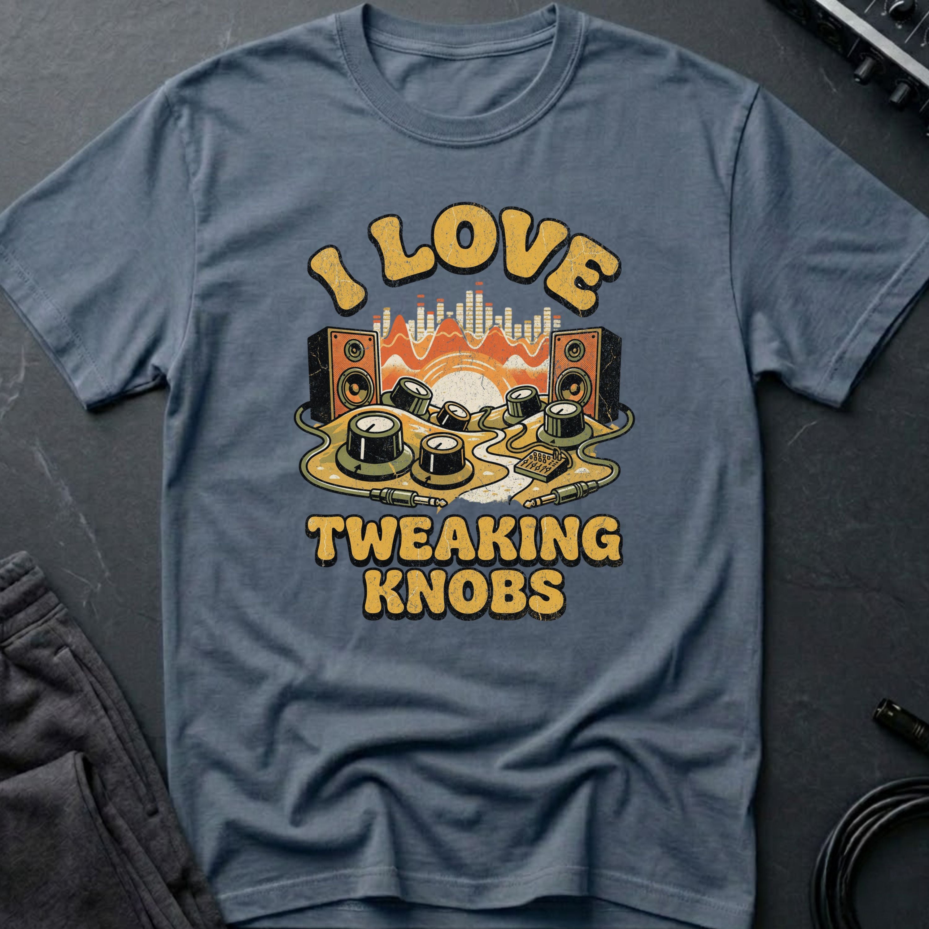 I Love Tweaking Knobs Funny Producer T-Shirt