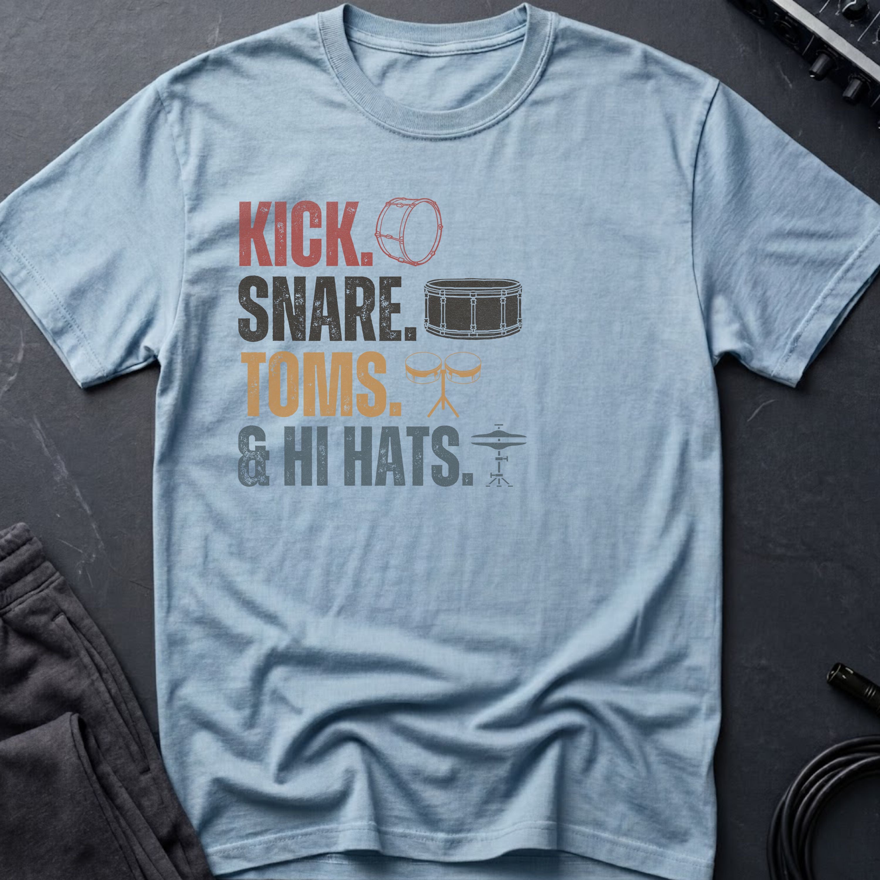 Kick, Snare, Toms & Hit Hats T-Shirt