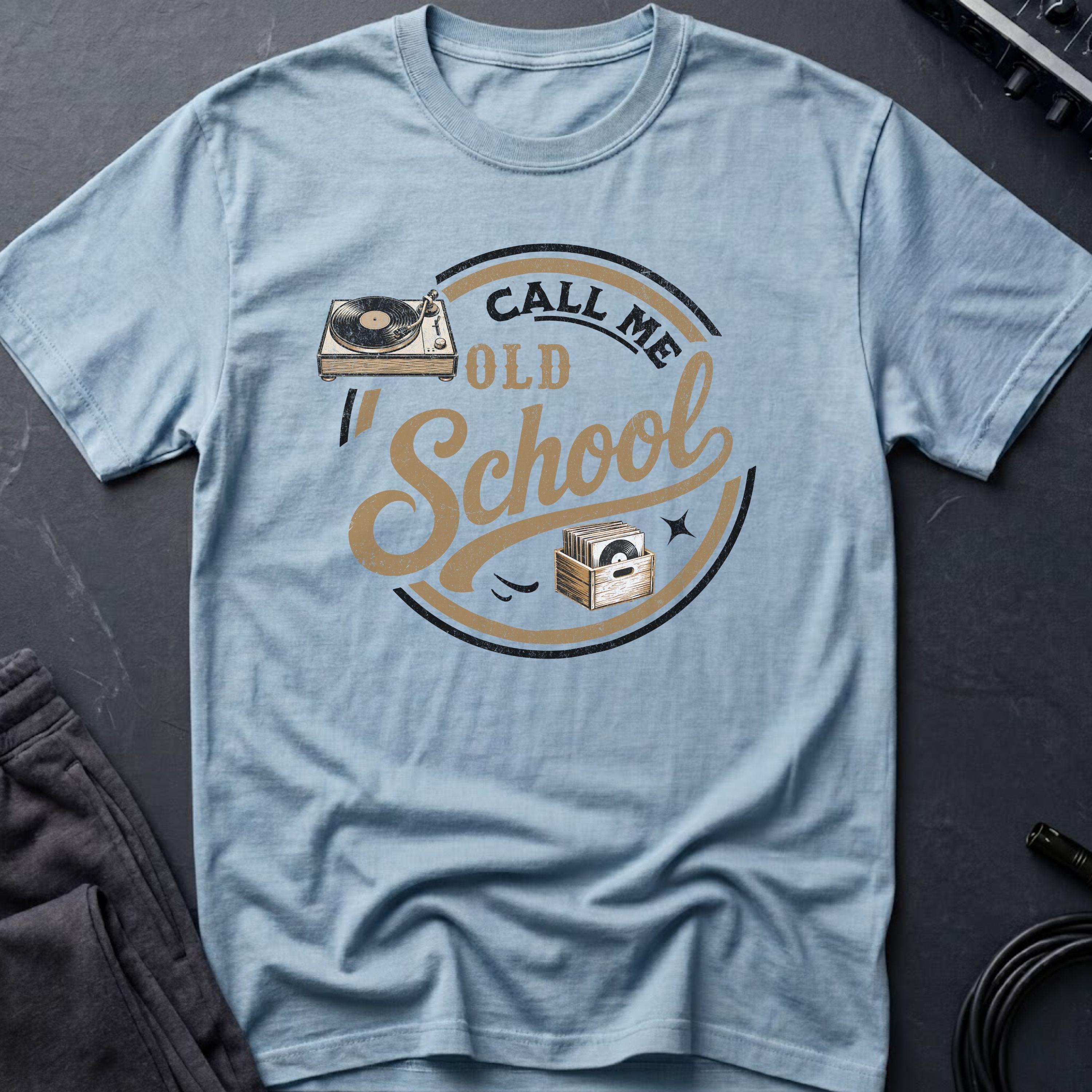 Call Me Old School Vinyl Lover T-Shirt