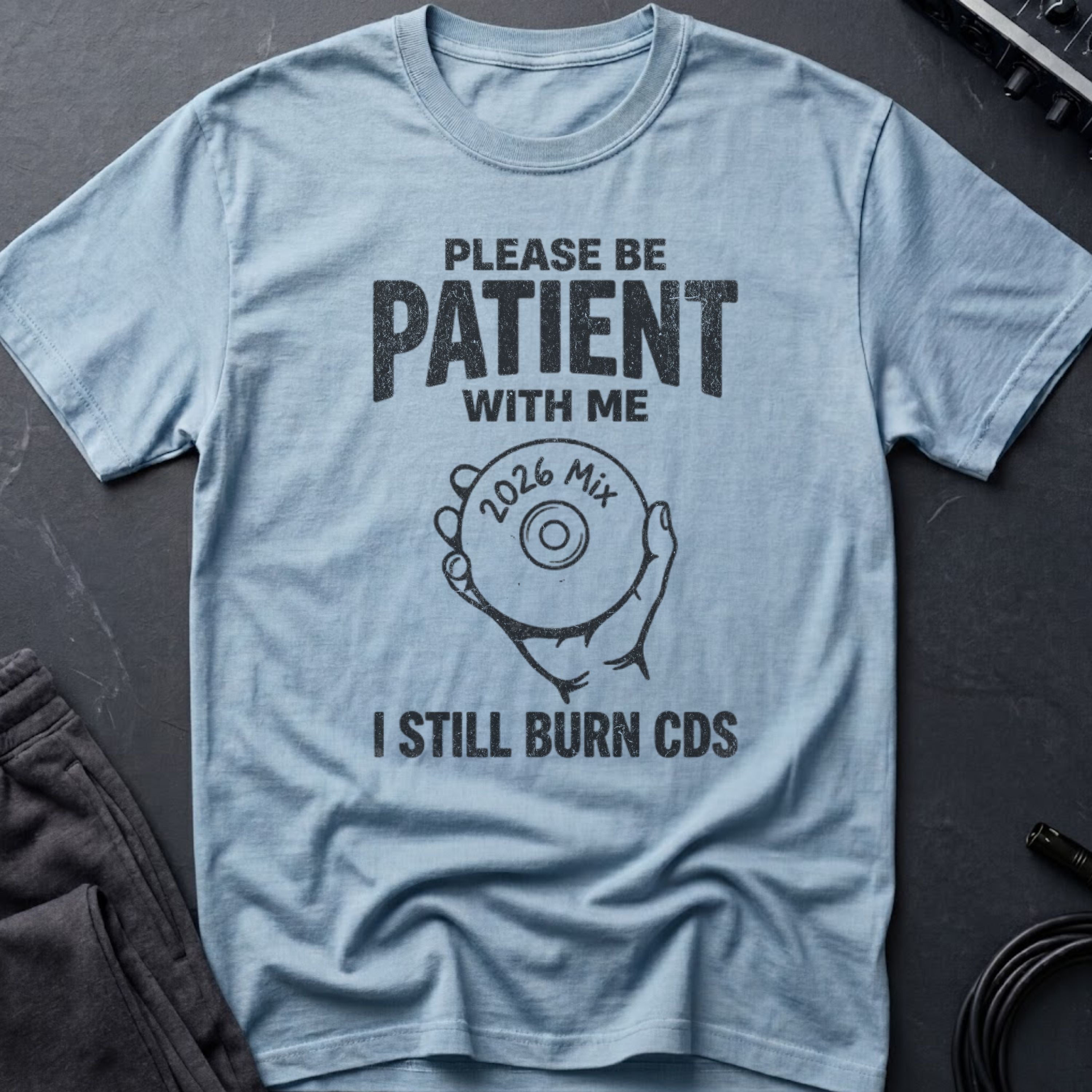 Funny Retro Music CD T-Shirt