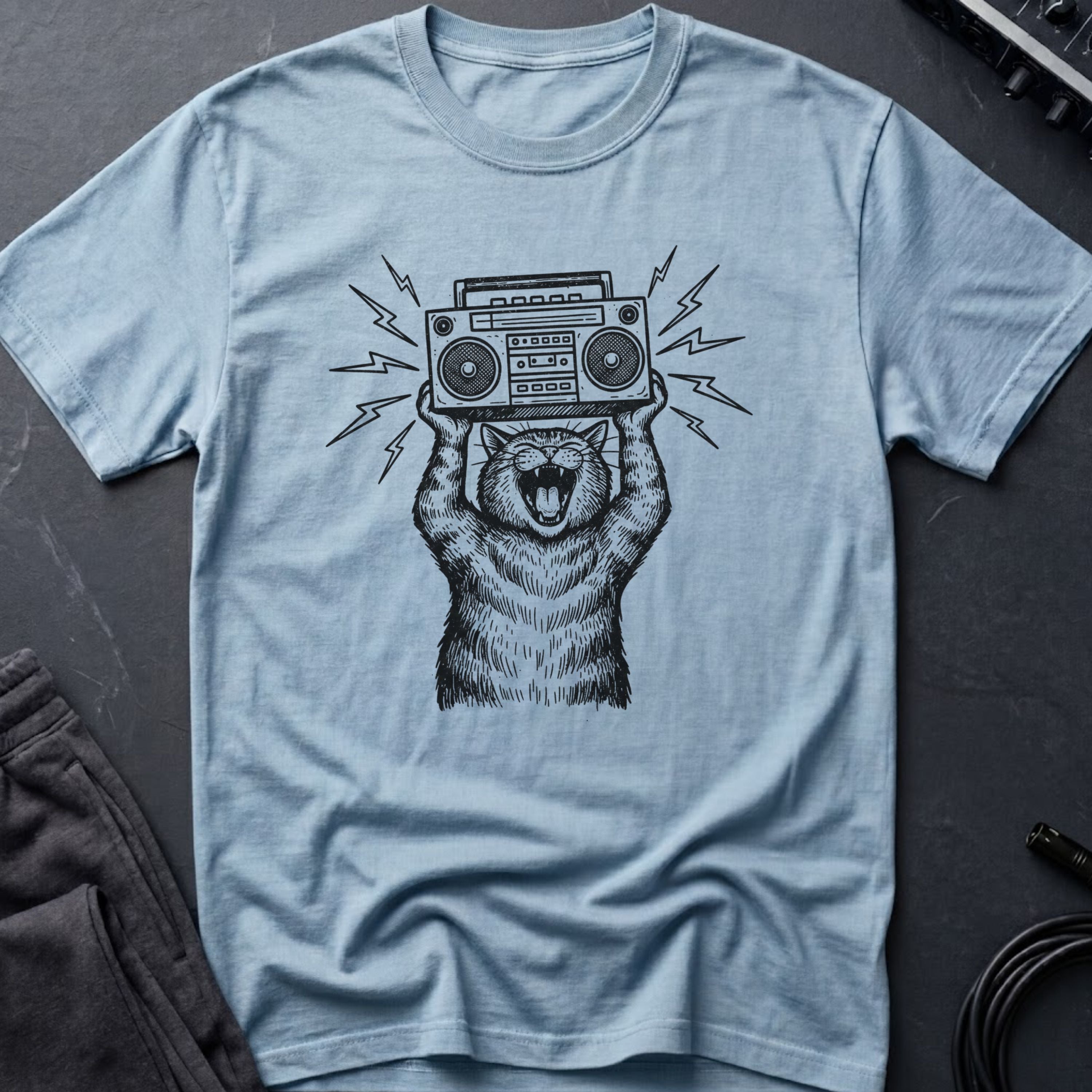 Boombox Cat T-Shirt