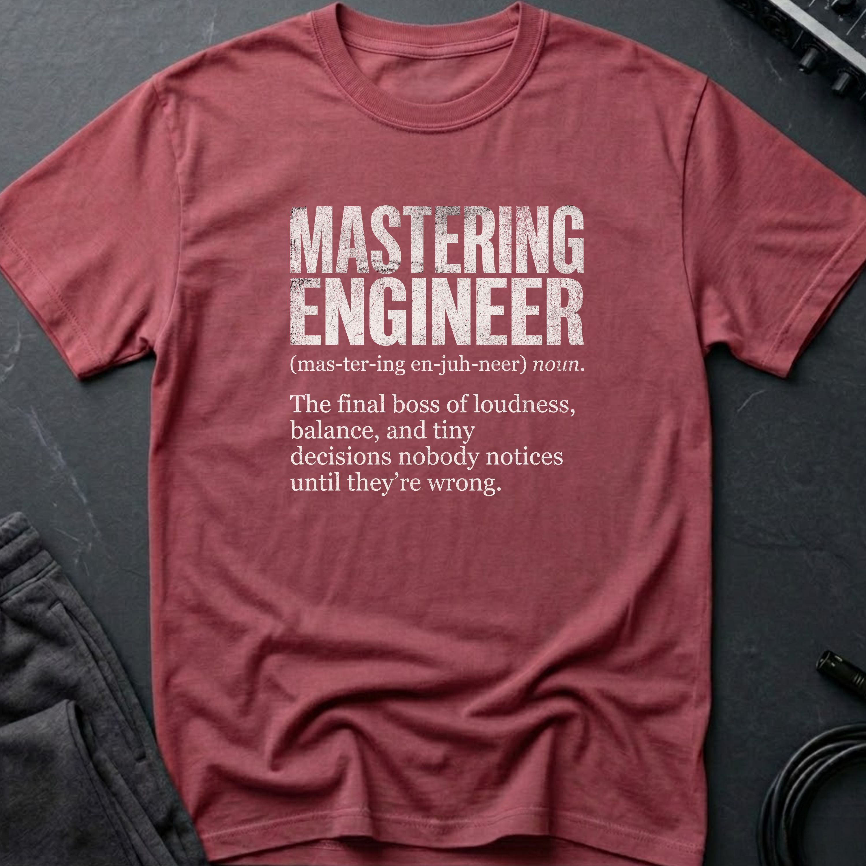Mastering Engineer Definition T-Shirt