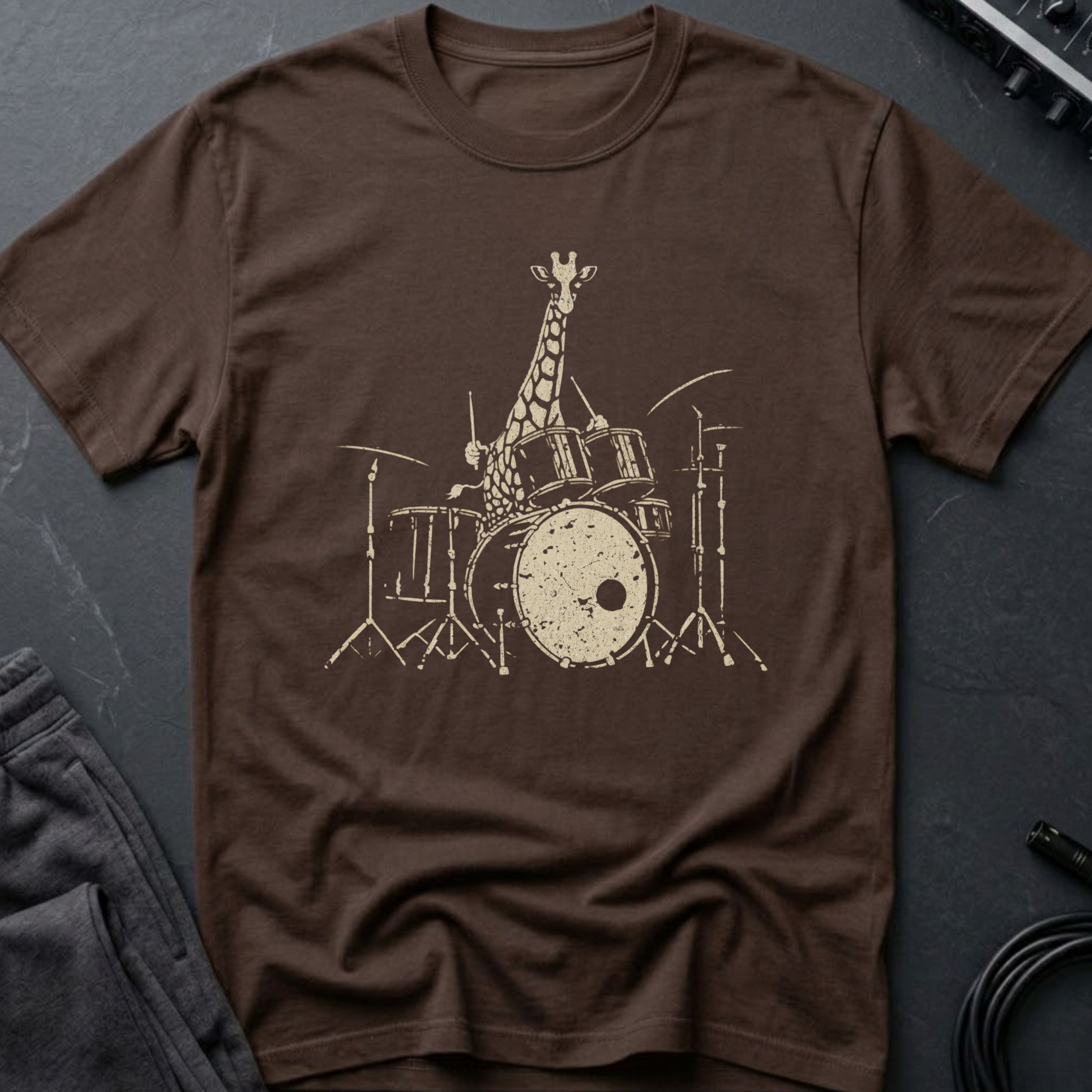 Drumming Giraffe T-Shirt