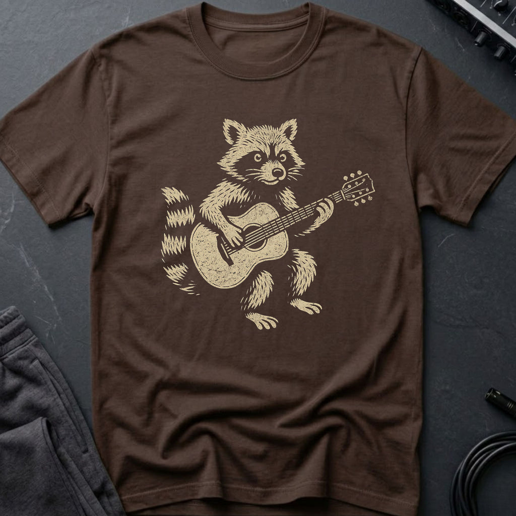 Guitar Racoon T-Shirt