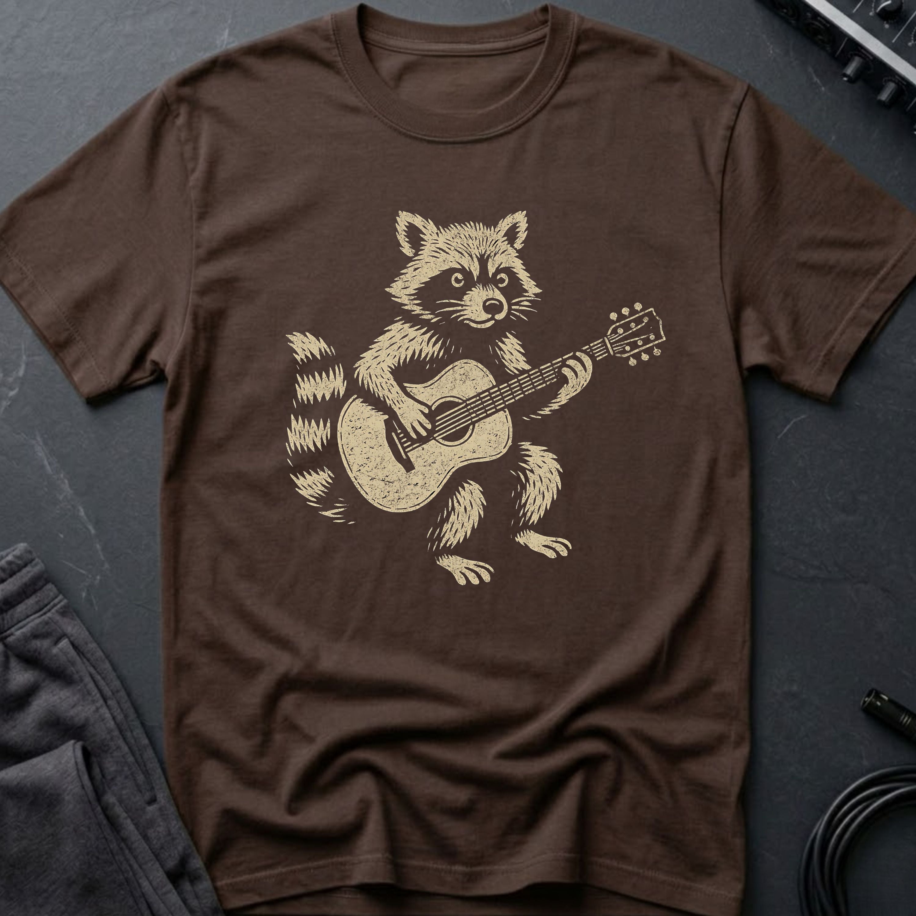 Guitar Racoon T-Shirt