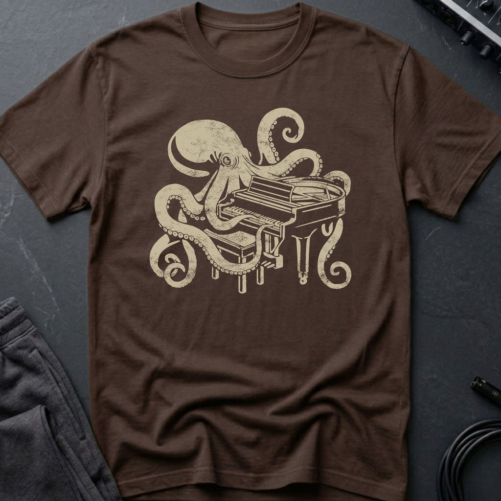 Piano Octopus T-Shirt