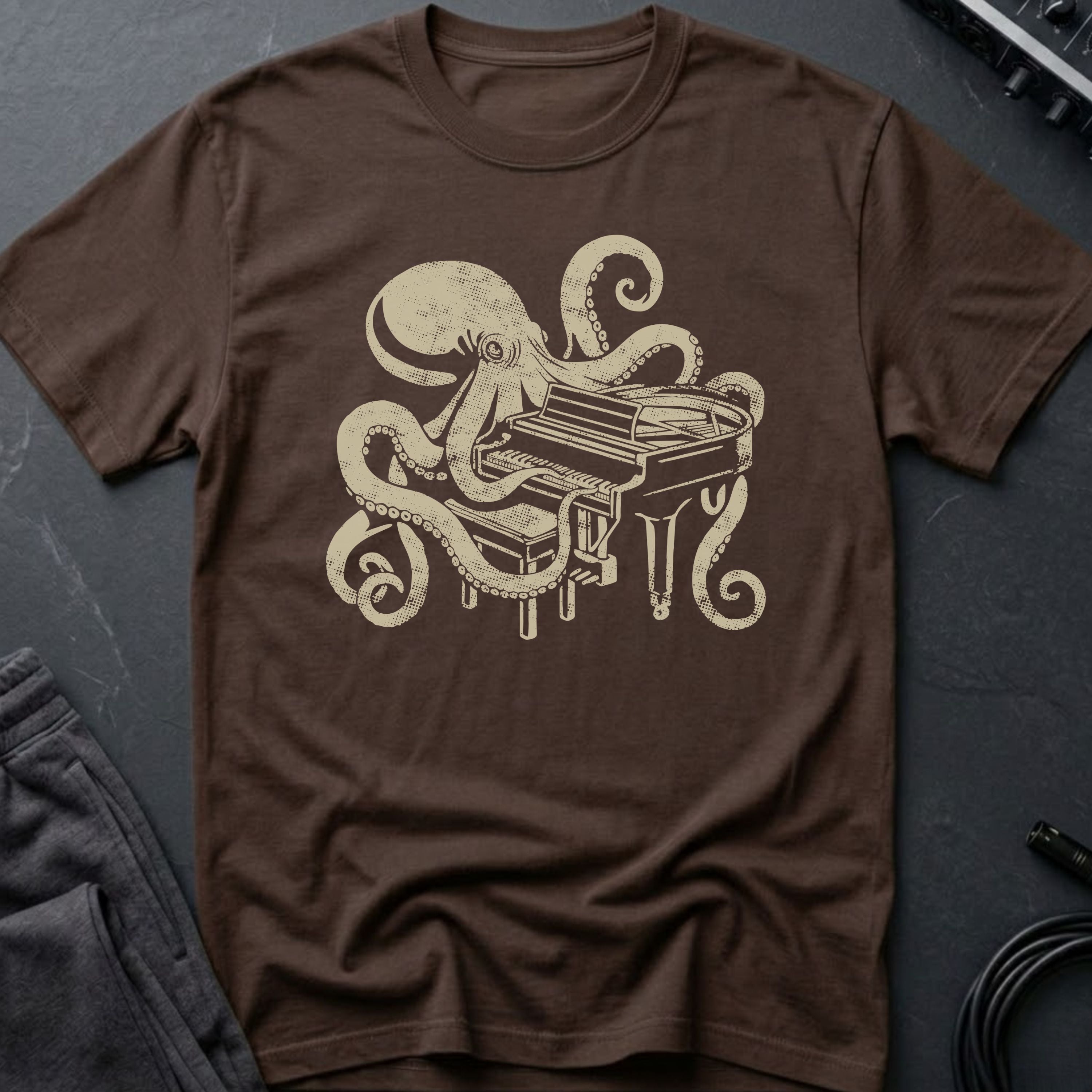 Piano Octopus T-Shirt