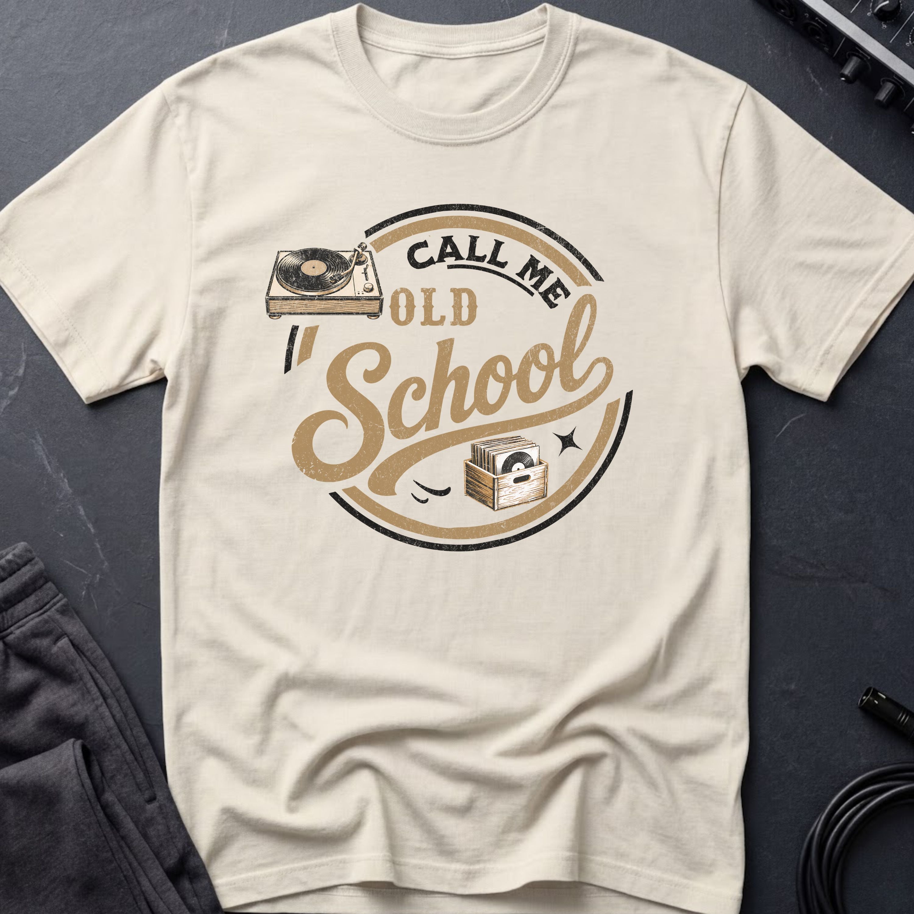 Call Me Old School Vinyl Lover T-Shirt