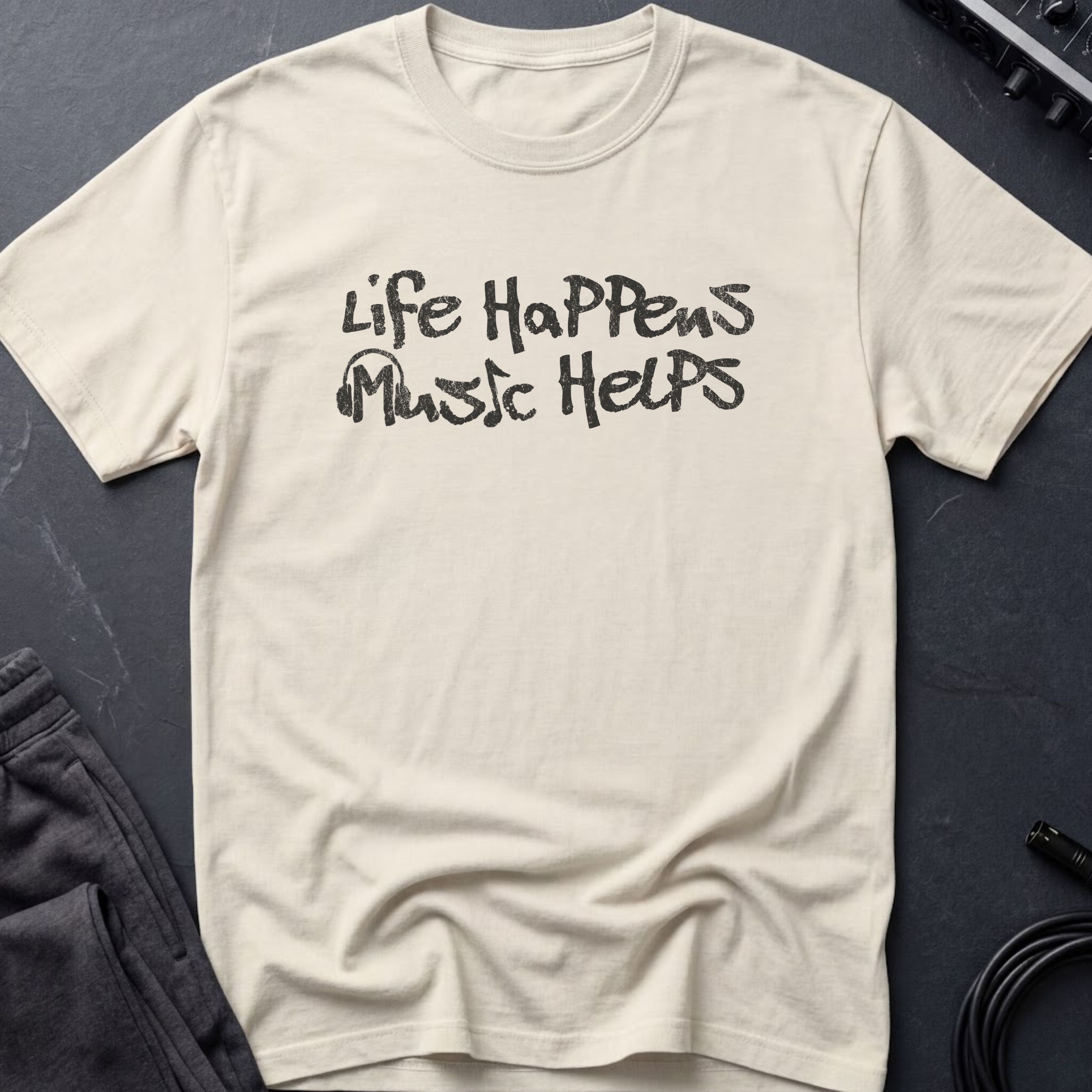 Life Happens Music Helps T-Shirt