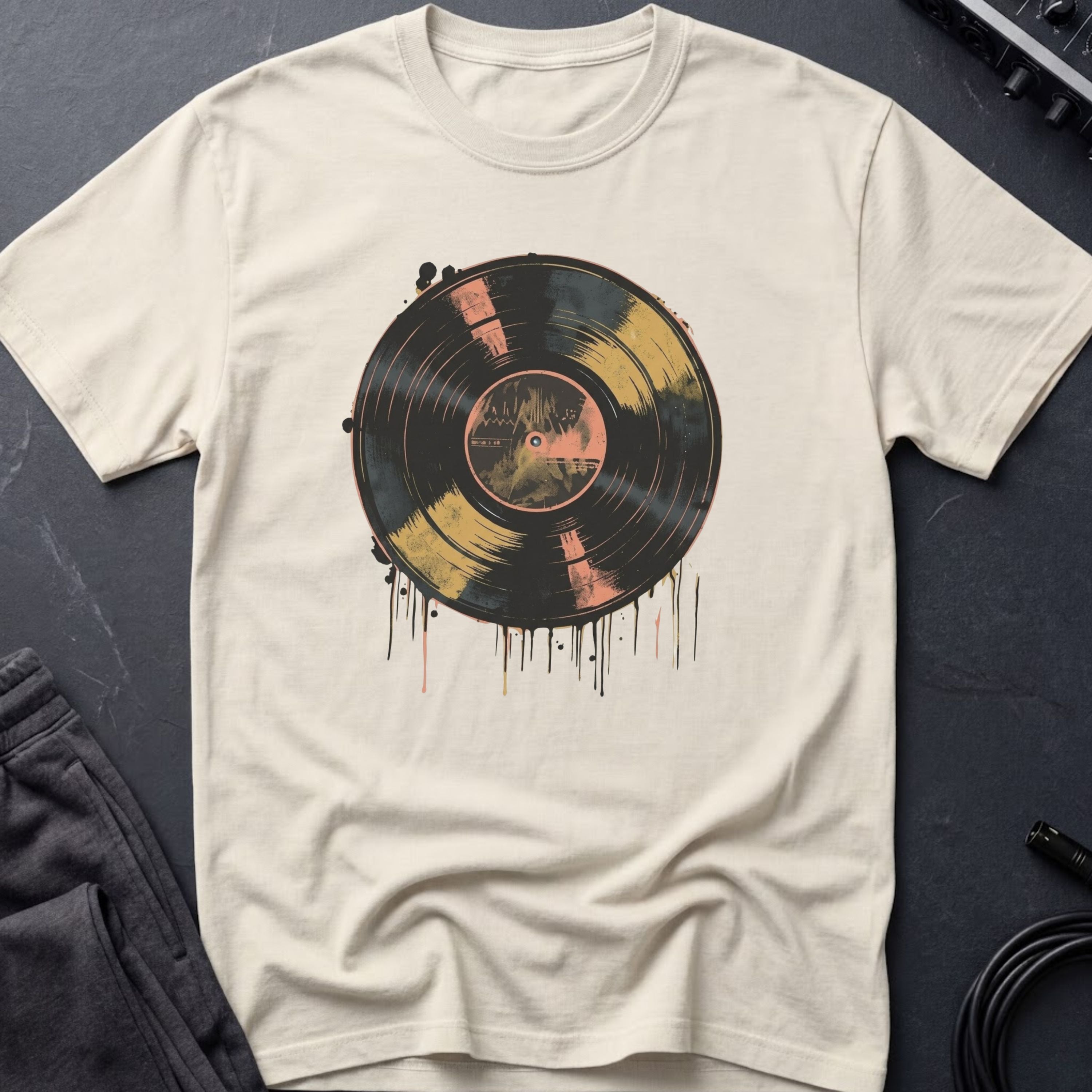 Colorful Vinyl Record T-shirt