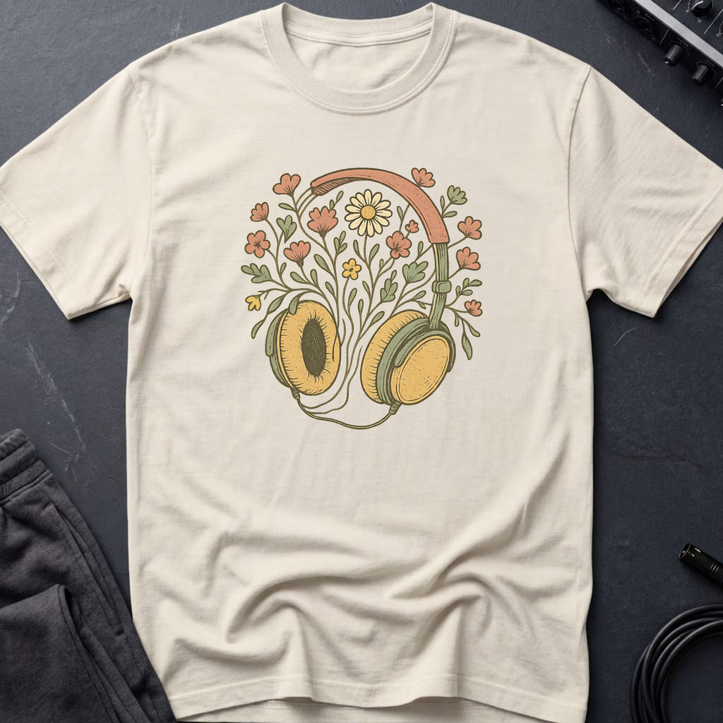 Wildflower Headphones T-Shirt