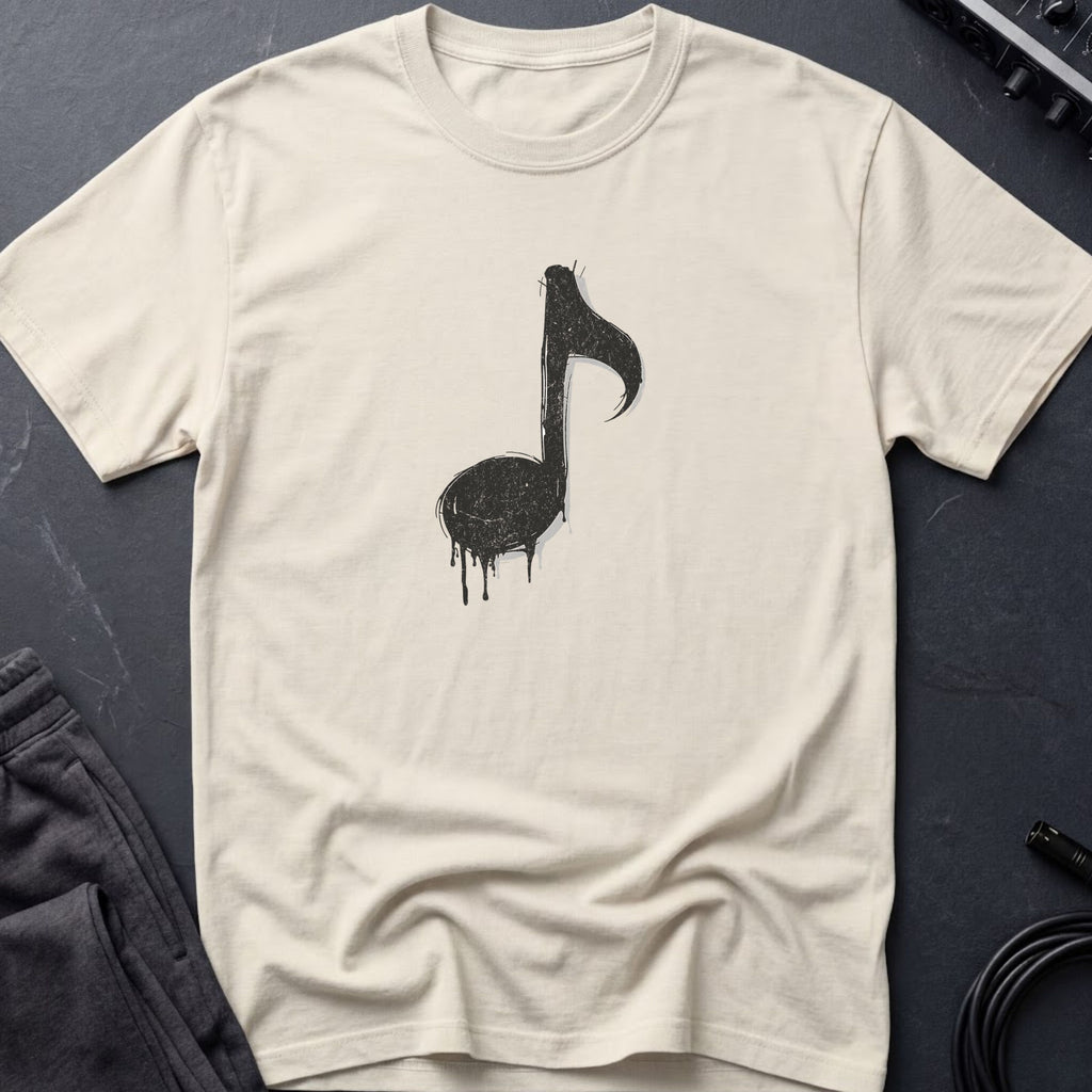 Dripping Music Note T-Shirt