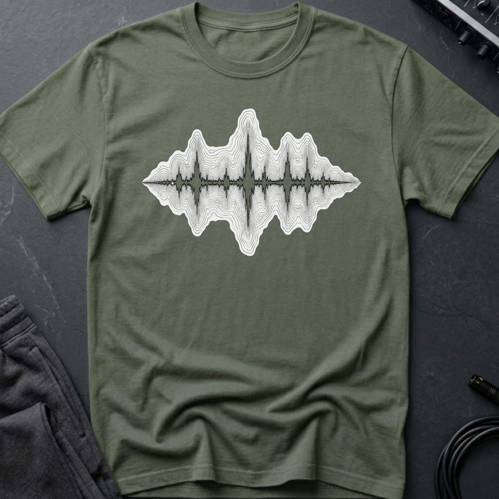 Topographic Soundwave T-Shirt