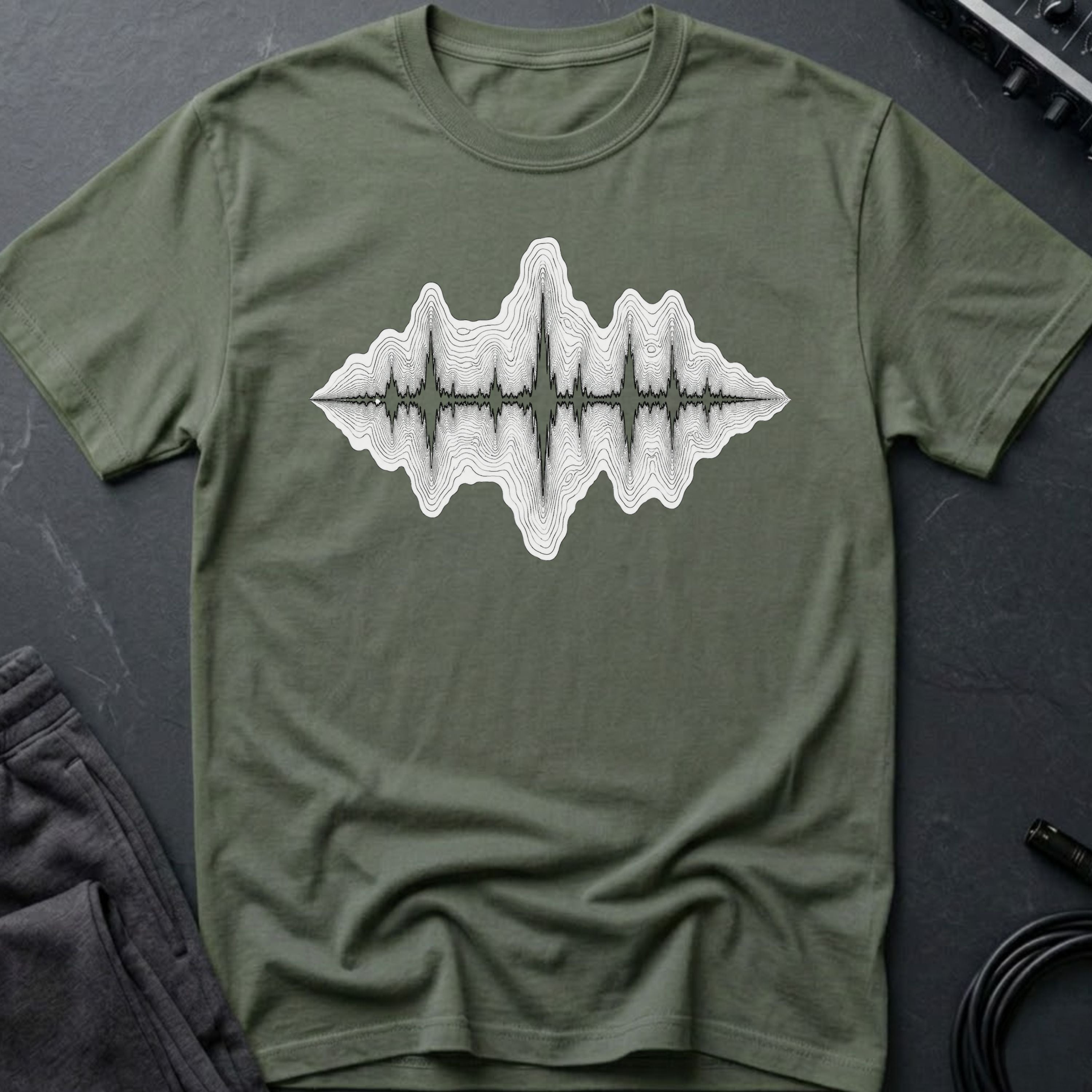 Topographic Soundwave T-Shirt