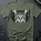 Cat With Headphones  T-Shirt