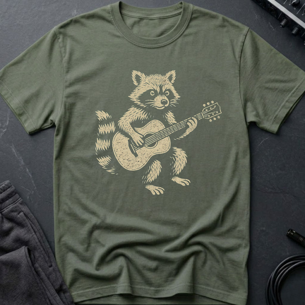 Guitar Racoon T-Shirt