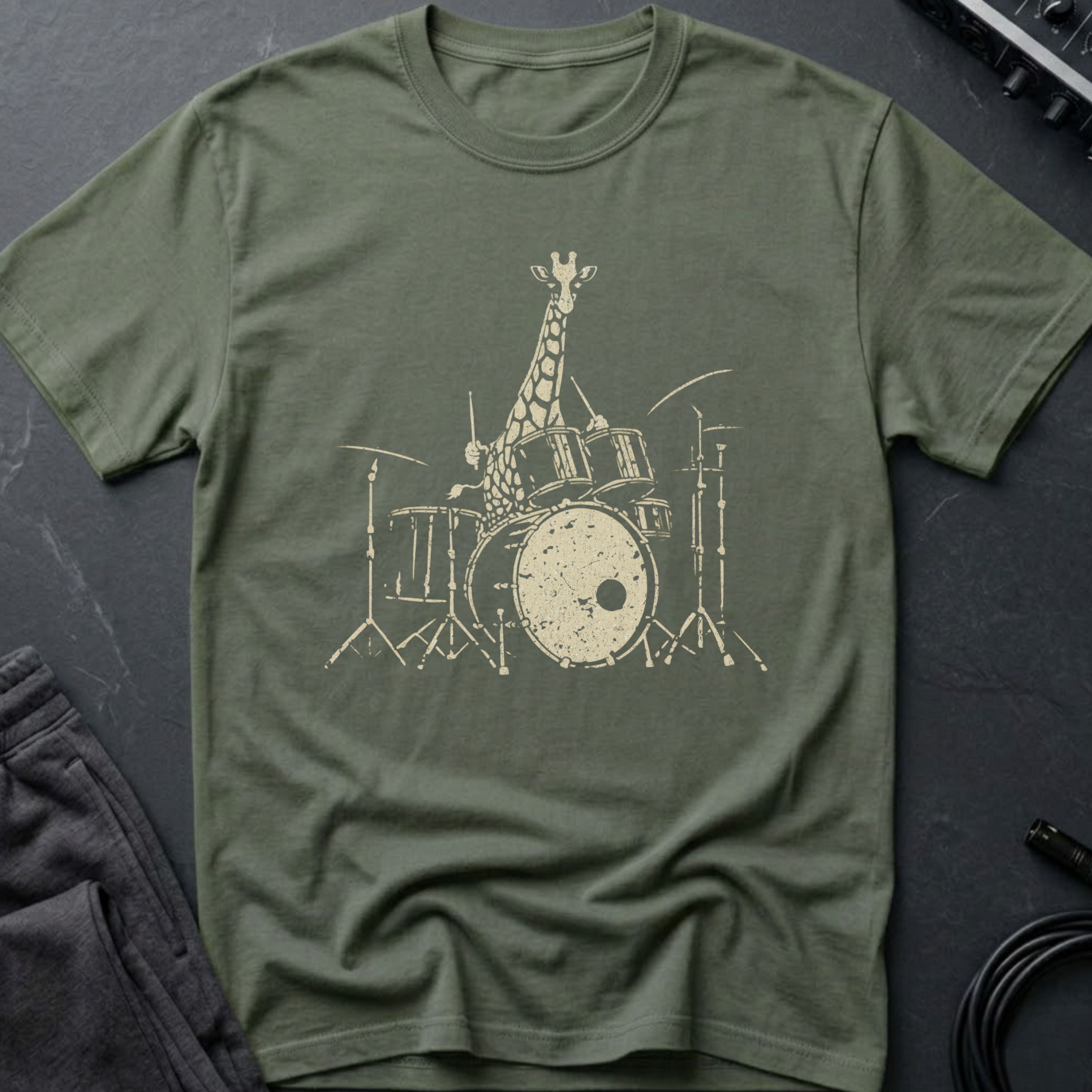 Drumming Giraffe T-Shirt