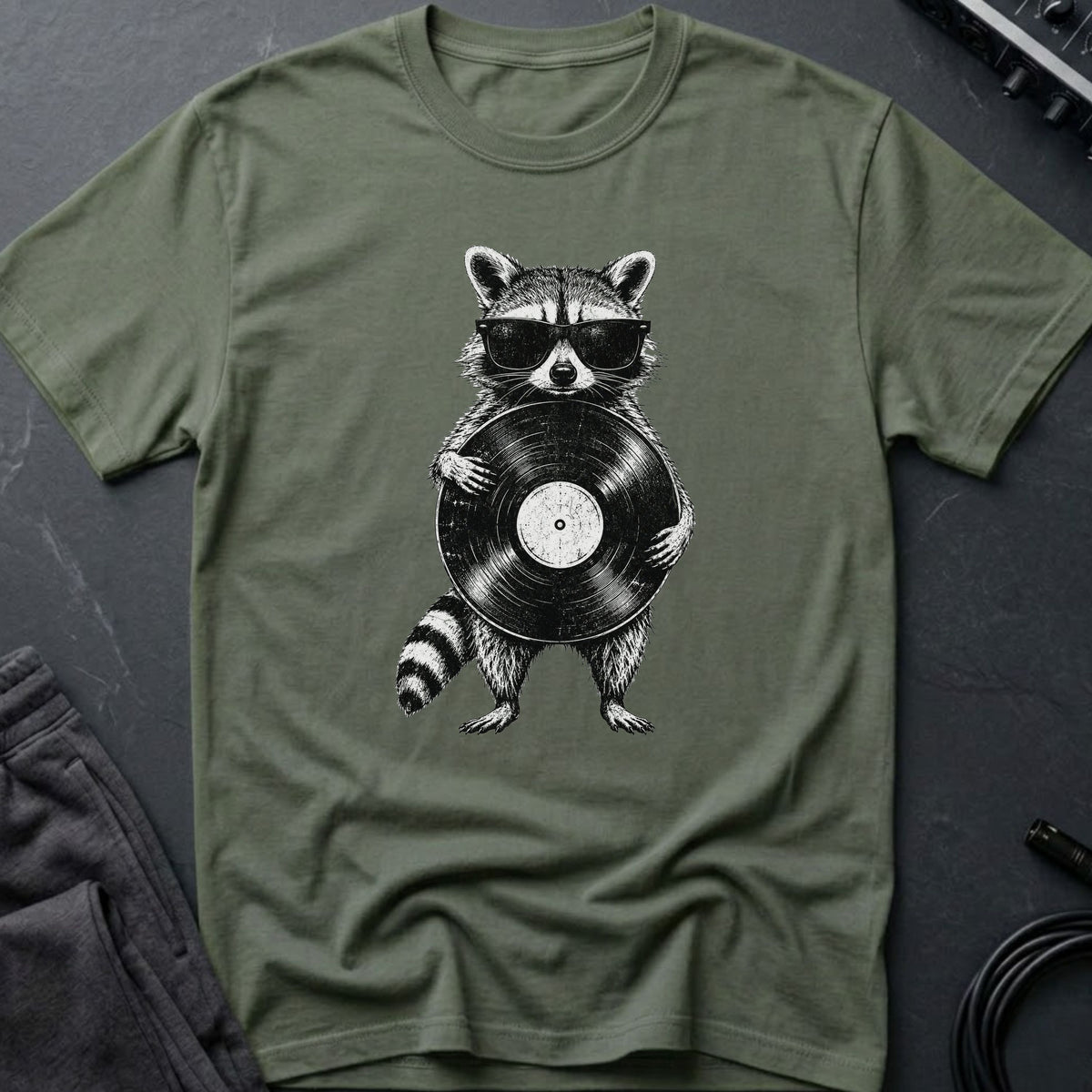 Vinyl Racoon T-Shirt