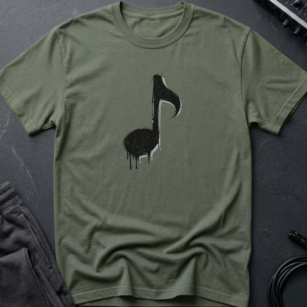 Dripping Music Note T-Shirt