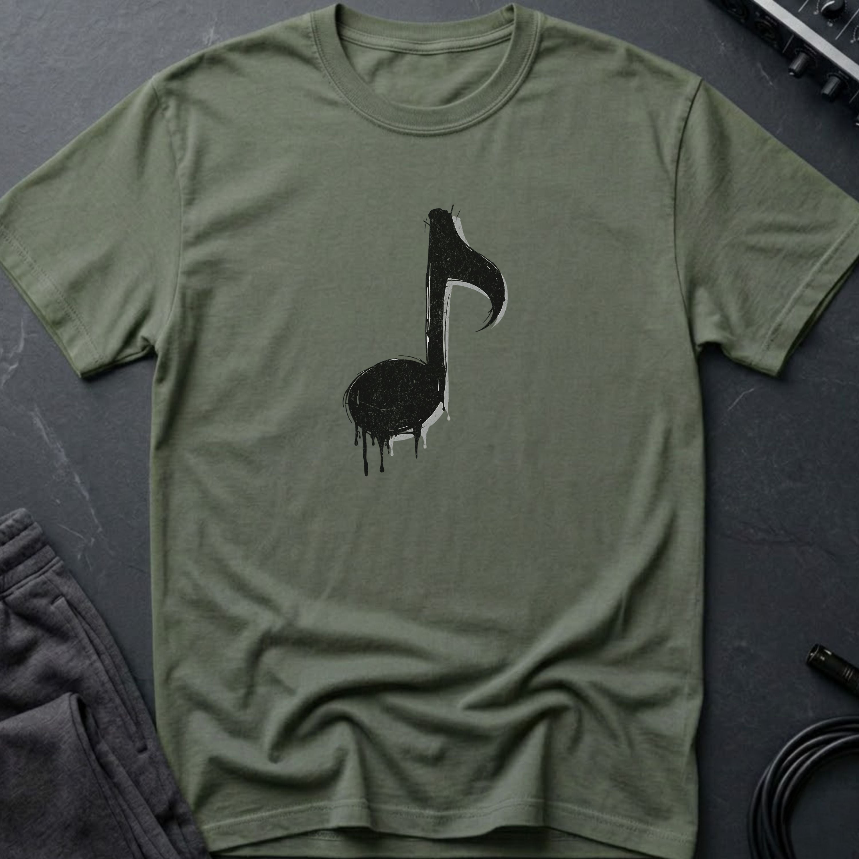 Dripping Music Note T-Shirt