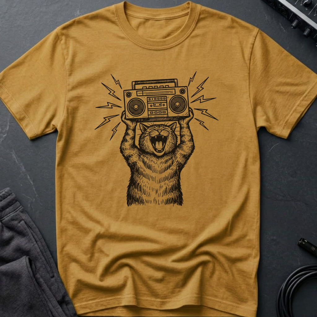 Boombox Cat T-Shirt